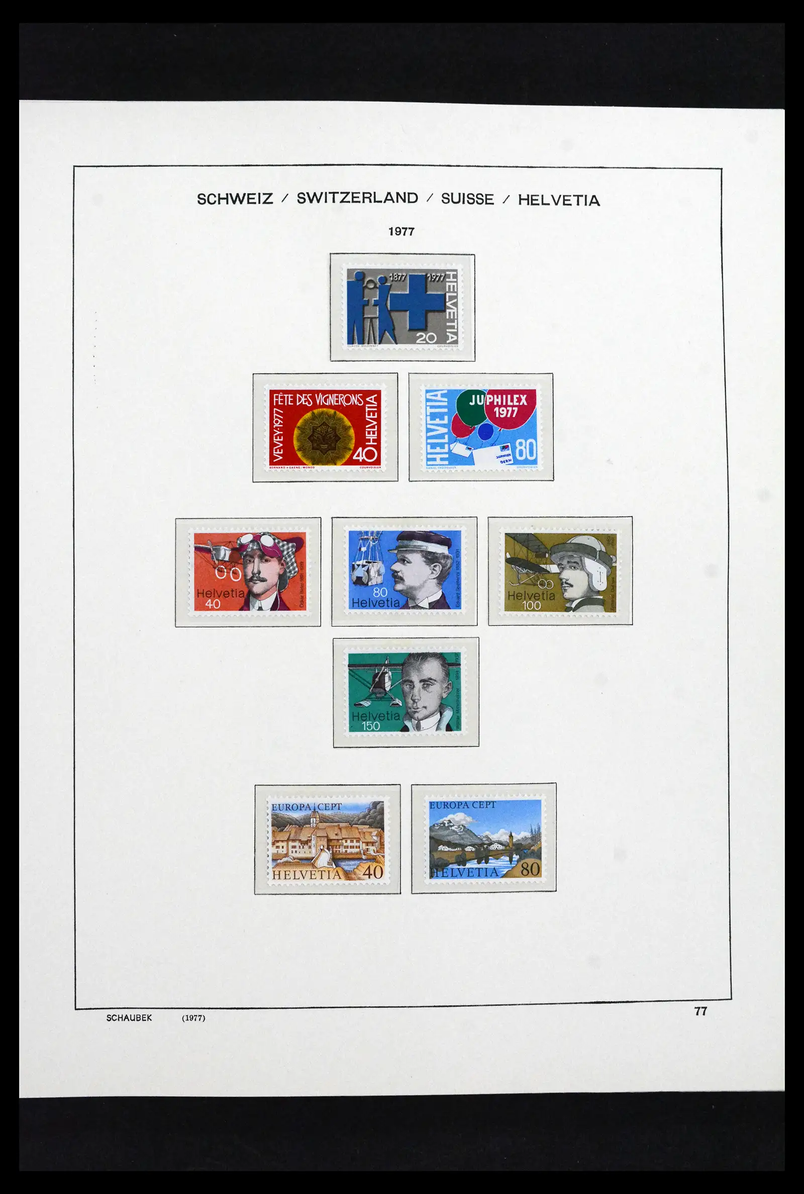 41635 0074 - Postzegelverzameling 41635 Zwitserland postfris 1907-2024!!