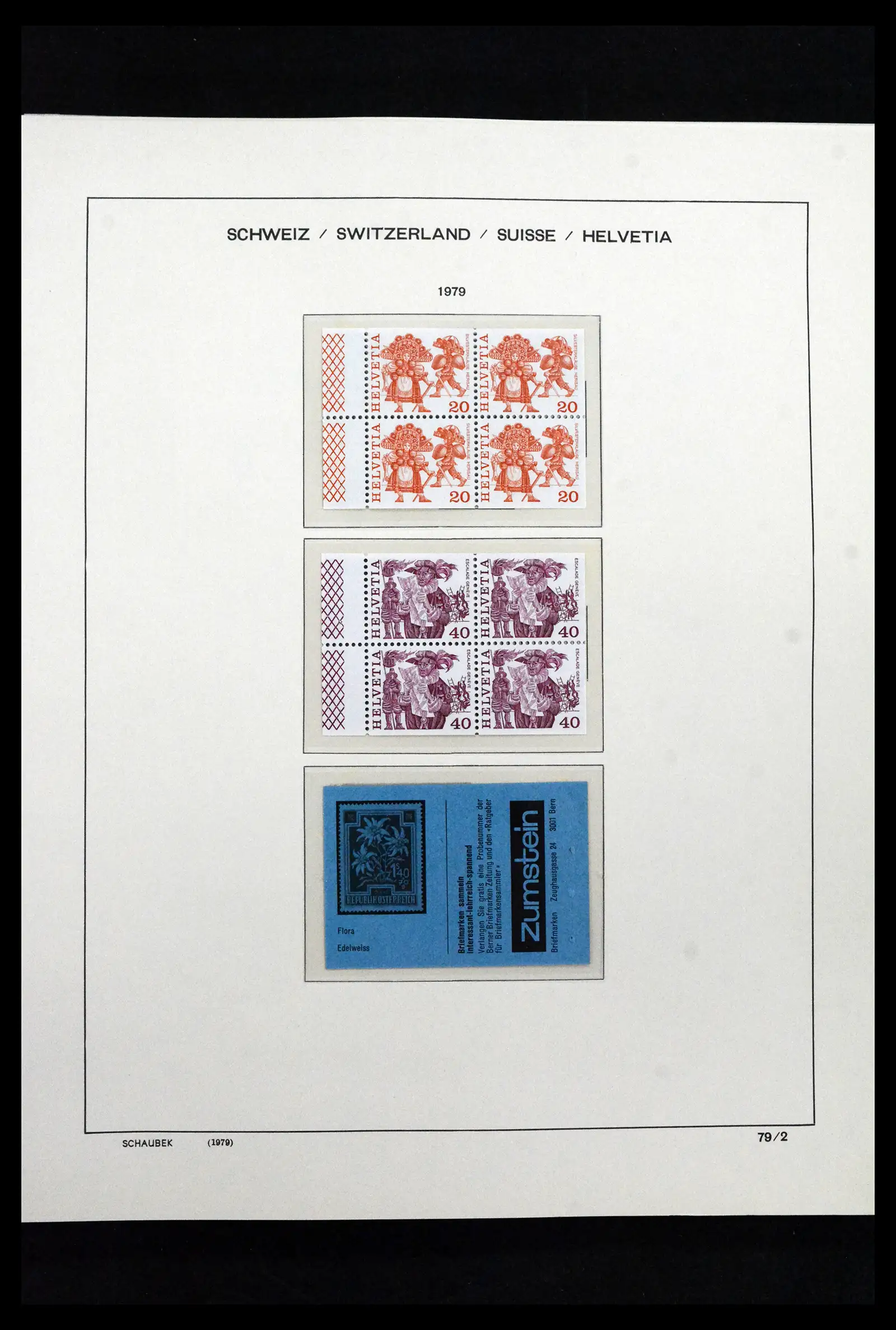 41635 0079 - Postzegelverzameling 41635 Zwitserland postfris 1907-2024!!