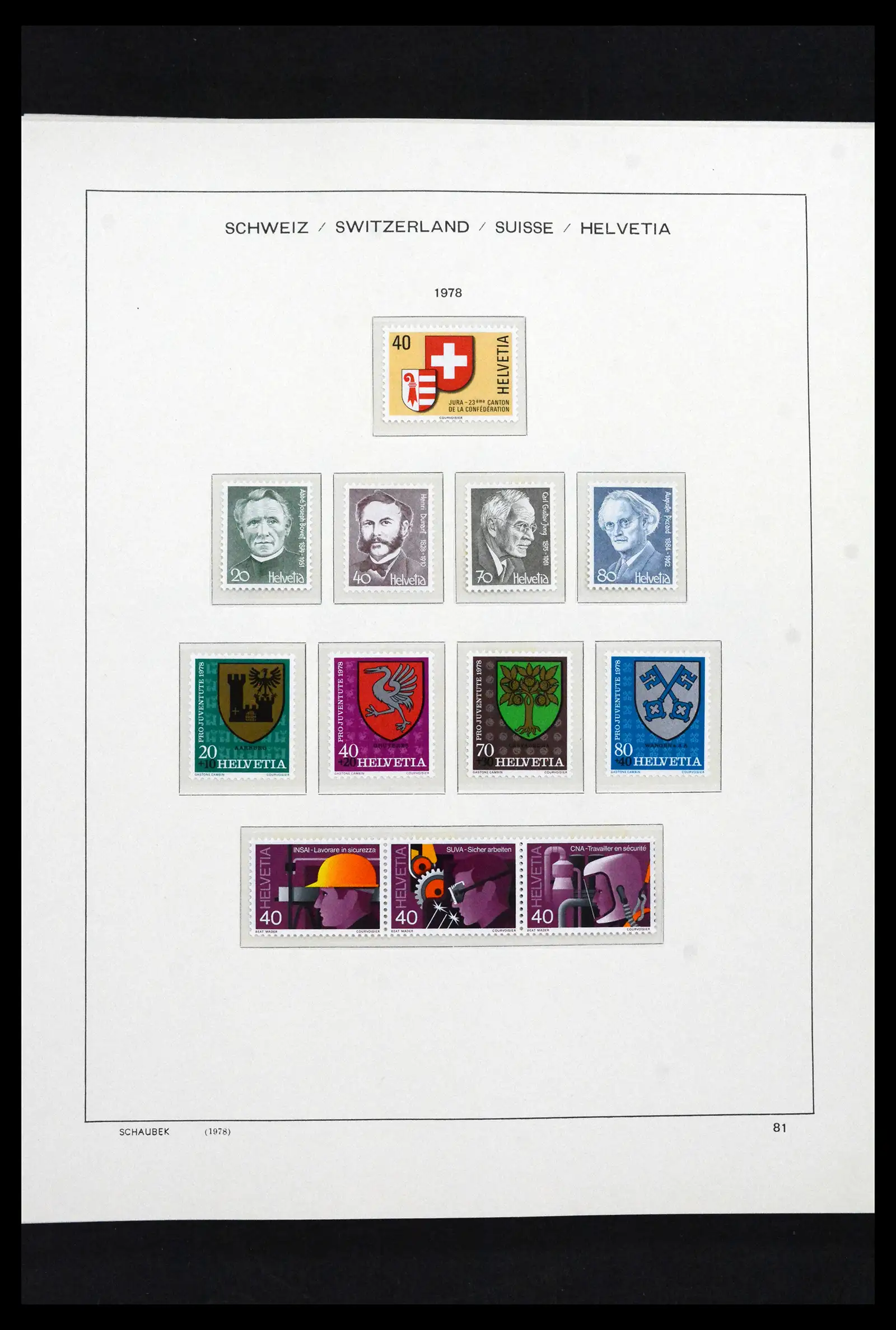 41635 0082 - Postzegelverzameling 41635 Zwitserland postfris 1907-2024!!