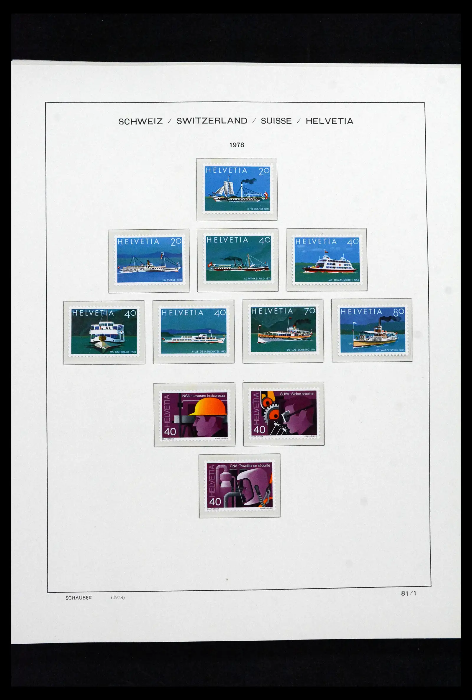 41635 0083 - Postzegelverzameling 41635 Zwitserland postfris 1907-2024!!