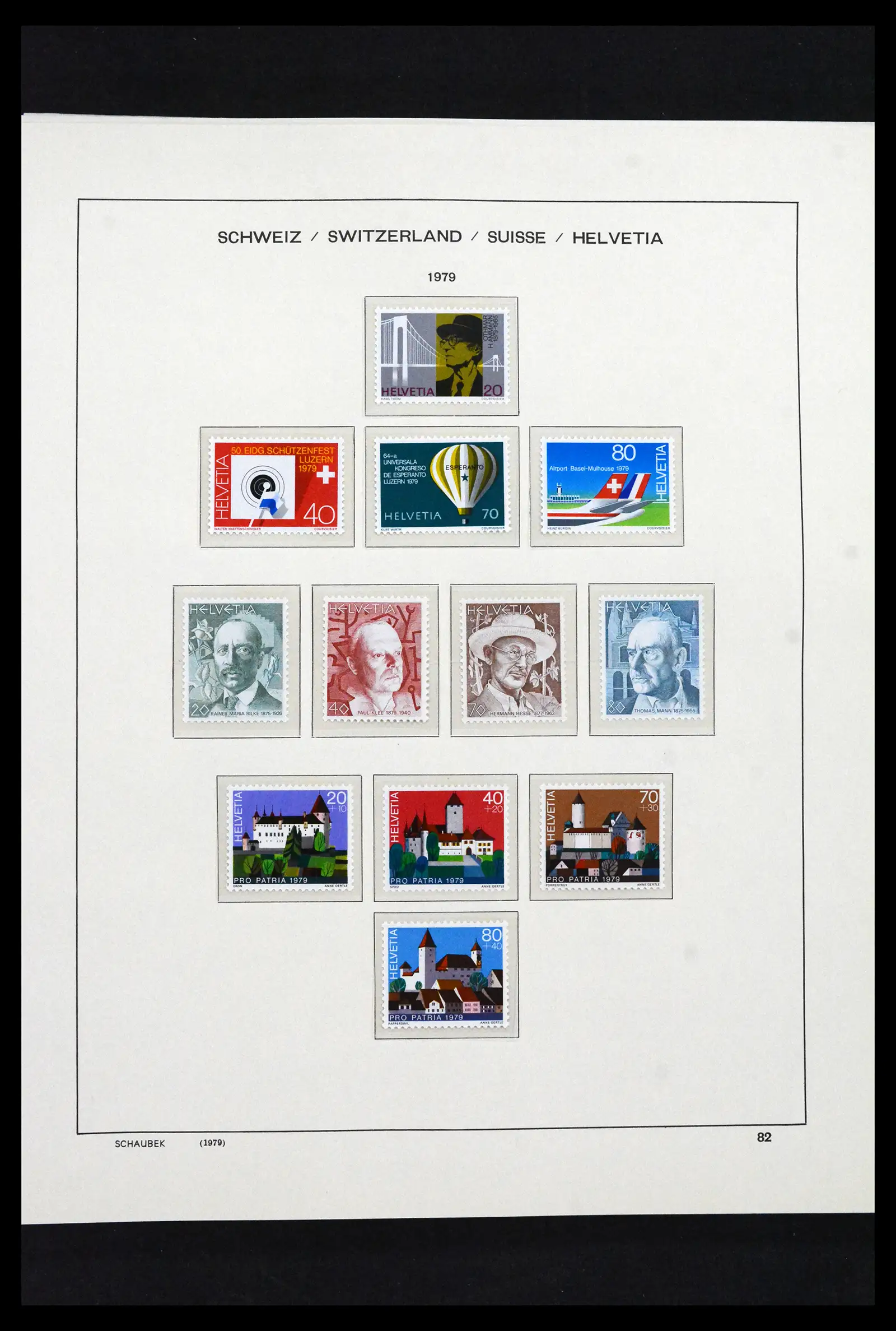 41635 0084 - Postzegelverzameling 41635 Zwitserland postfris 1907-2024!!