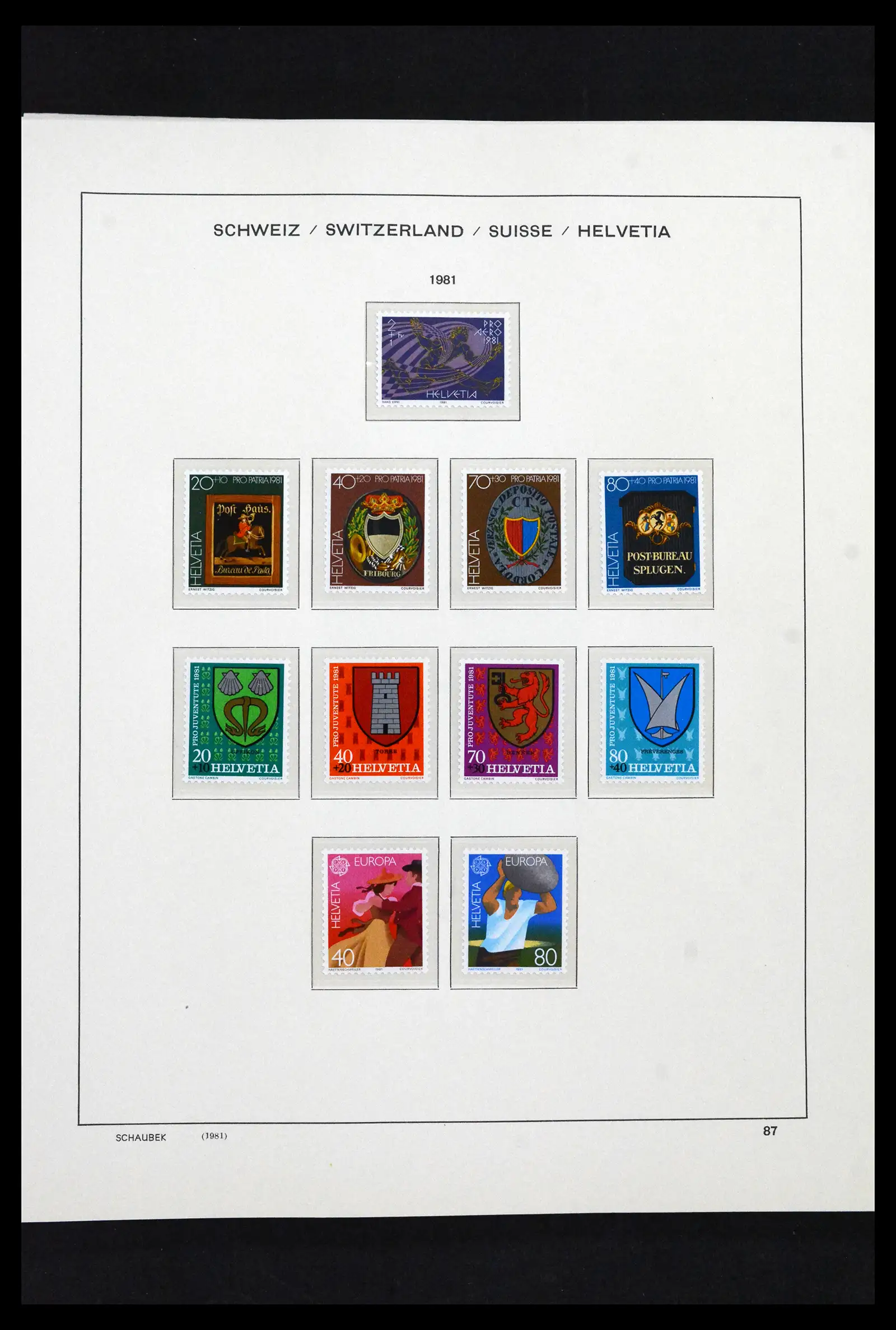 41635 0089 - Postzegelverzameling 41635 Zwitserland postfris 1907-2024!!