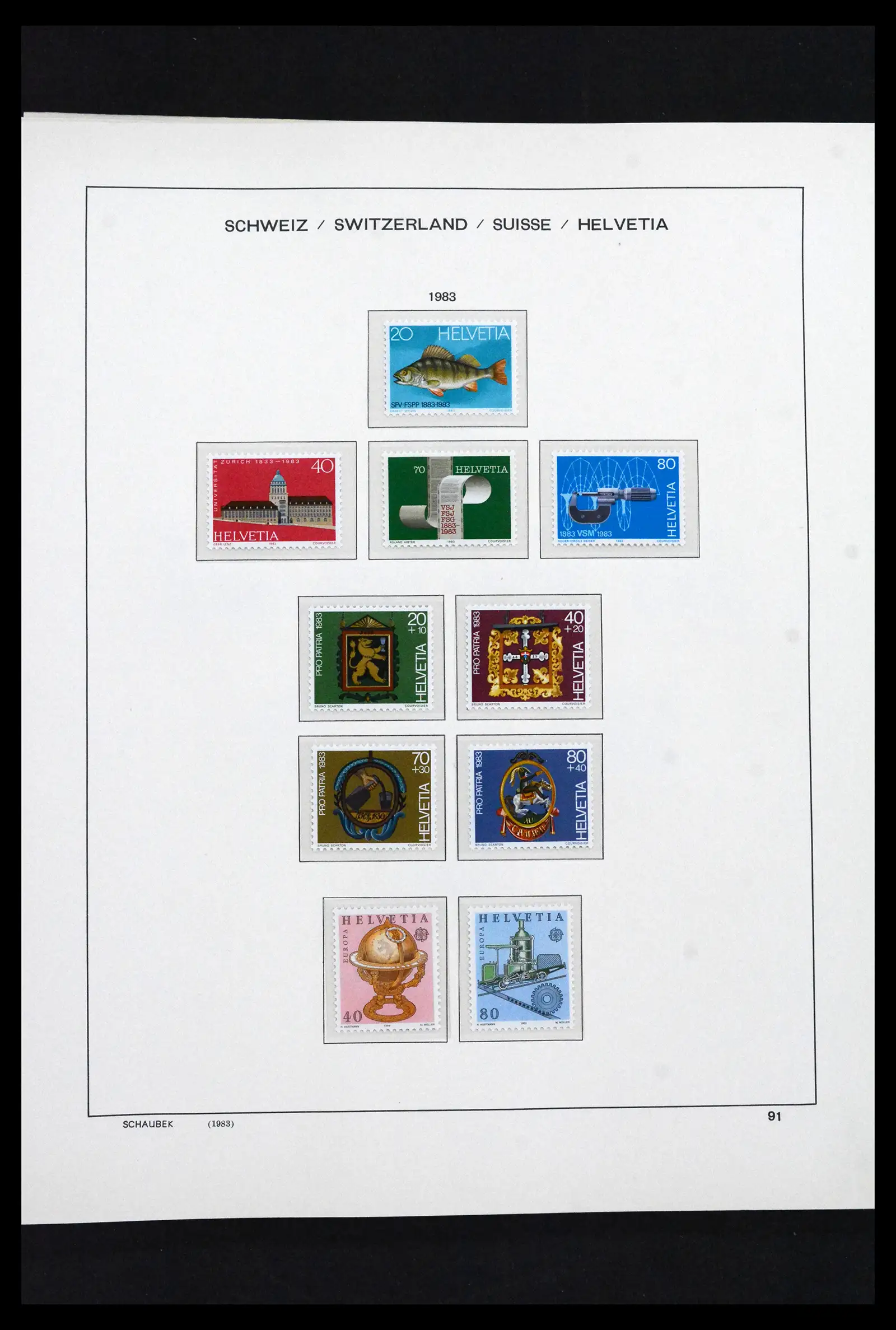 41635 0095 - Postzegelverzameling 41635 Zwitserland postfris 1907-2024!!