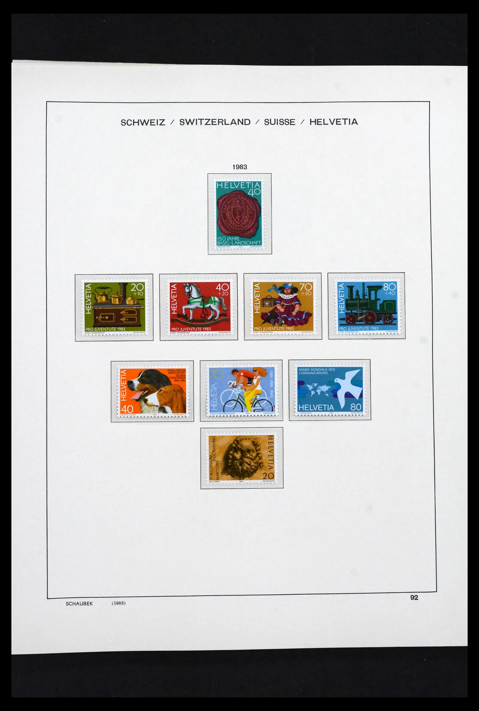 41635 0096 - Postzegelverzameling 41635 Zwitserland postfris 1907-2024!!