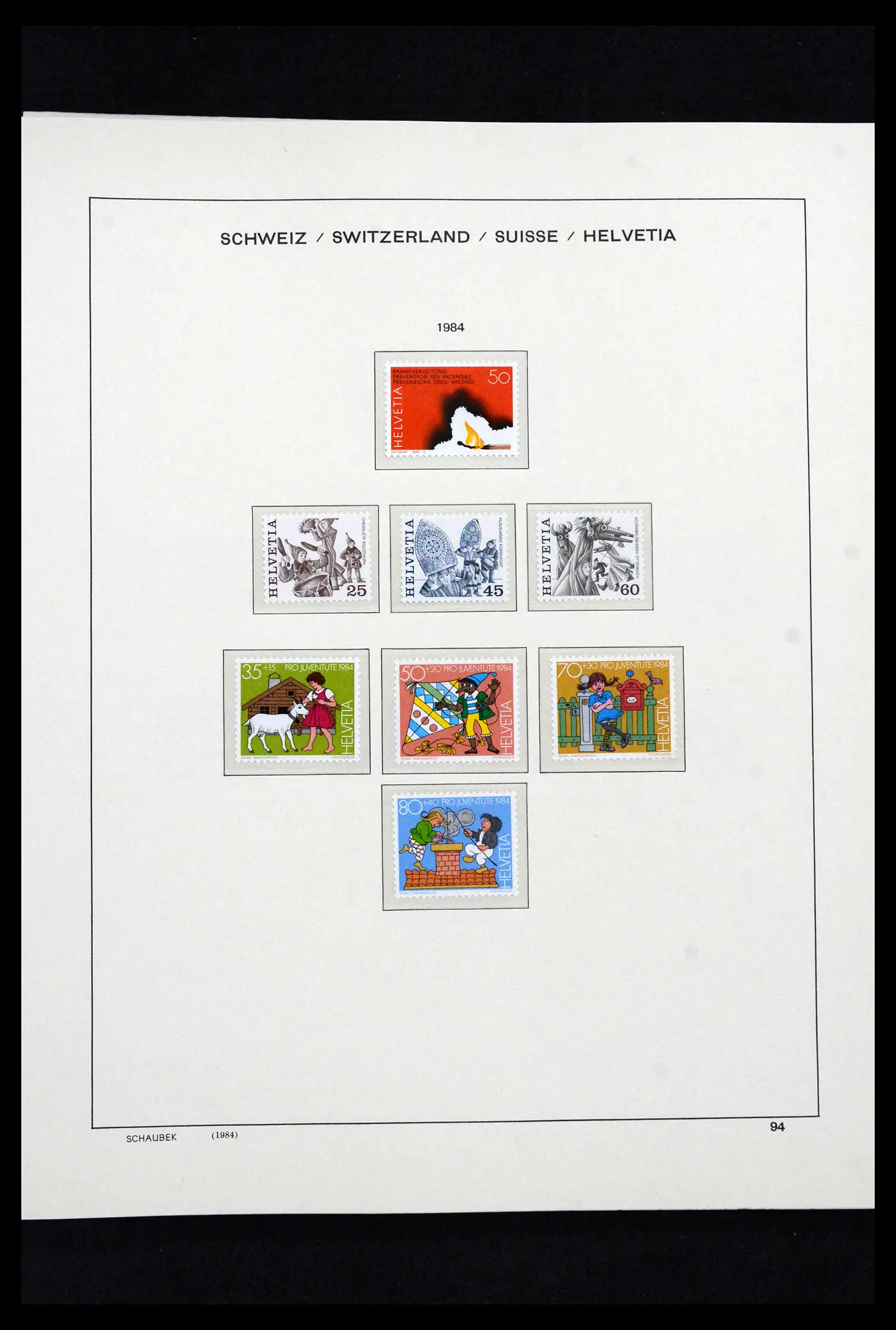 41635 0098 - Postzegelverzameling 41635 Zwitserland postfris 1907-2024!!