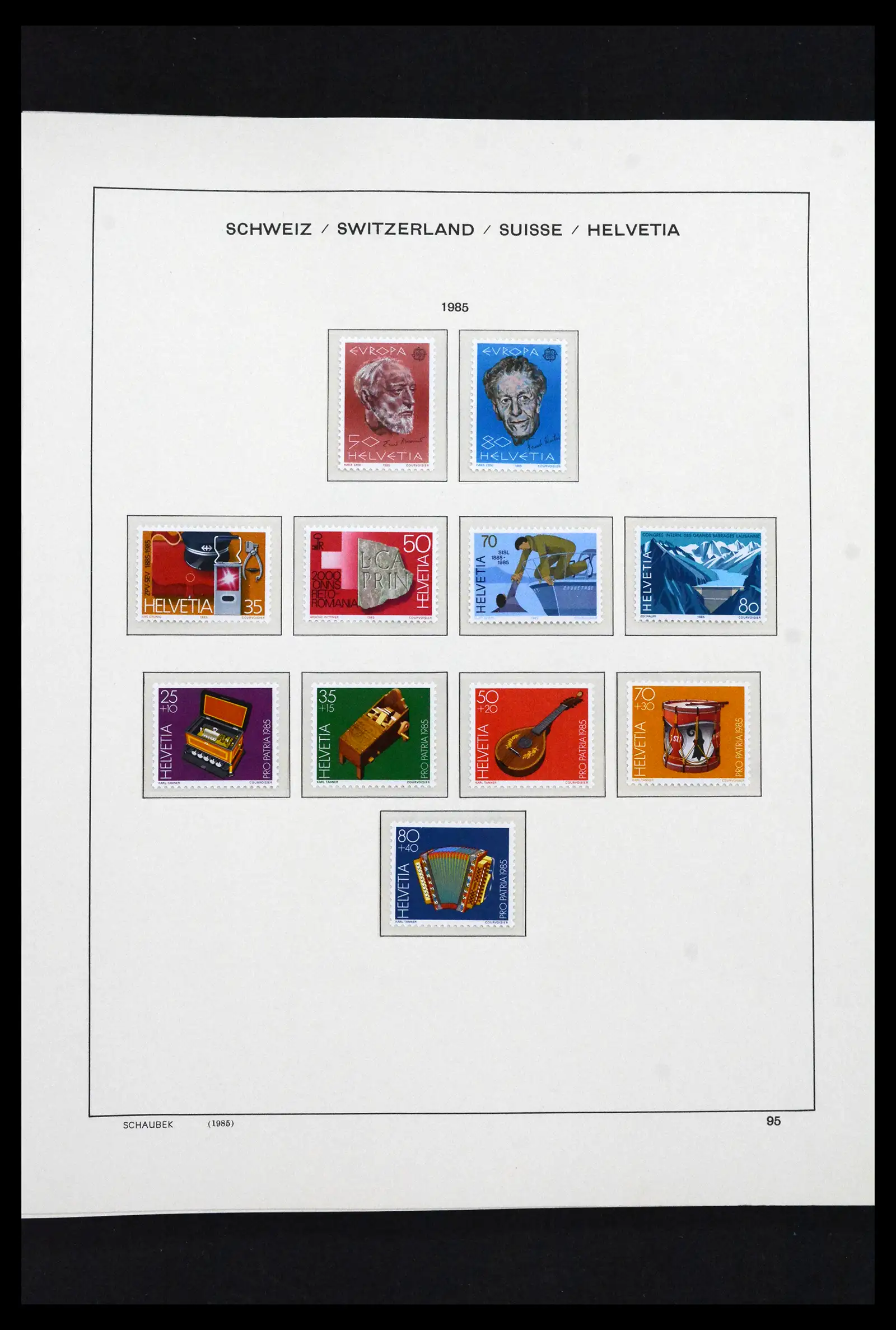 41635 0099 - Postzegelverzameling 41635 Zwitserland postfris 1907-2024!!