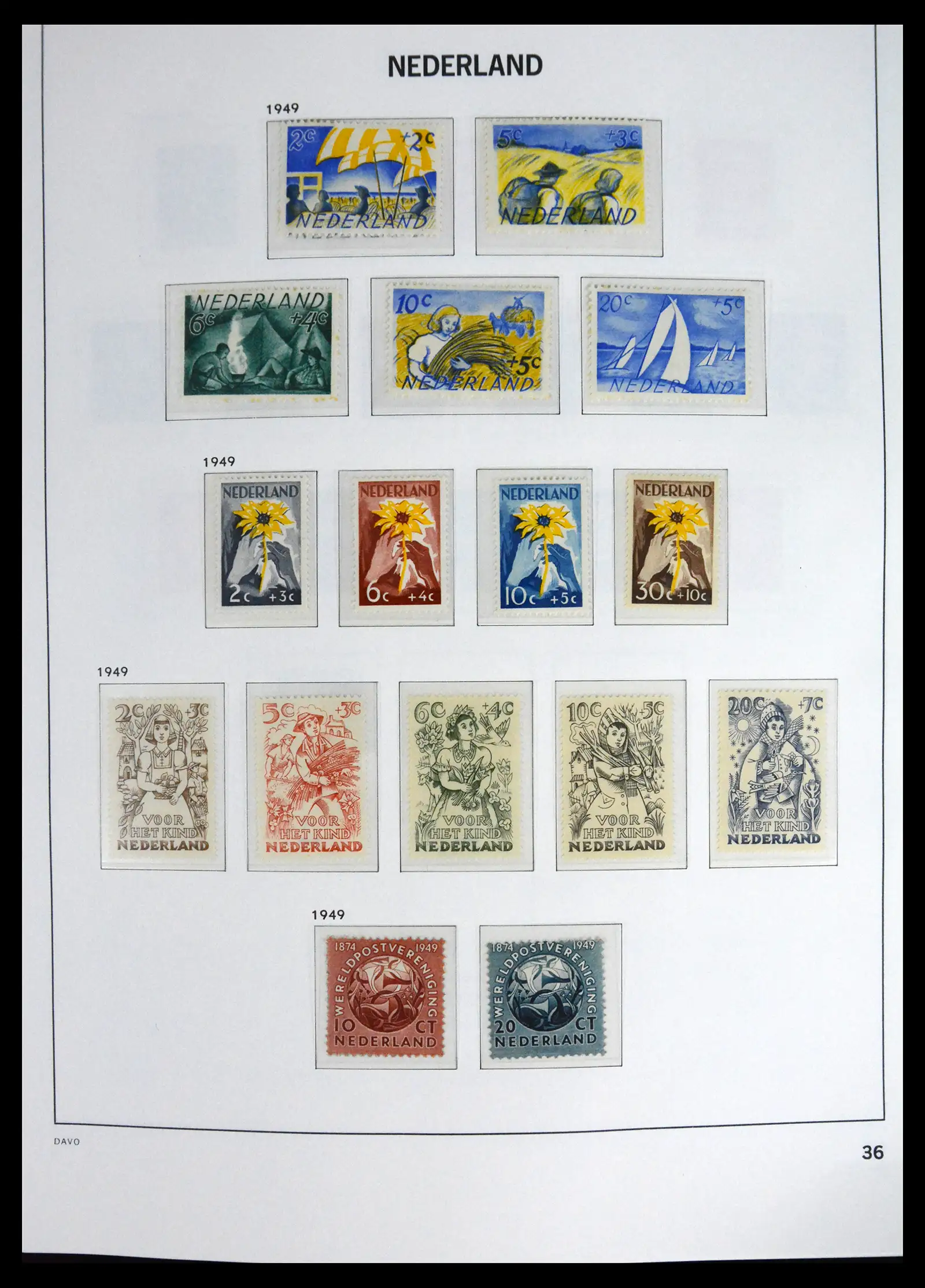 41636 0026 - Stamp collection 41636 Netherlands 1913-1986.