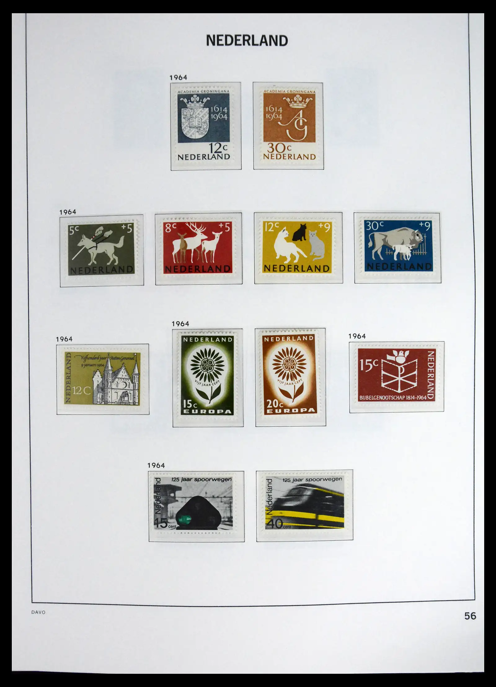 41636 0047 - Stamp collection 41636 Netherlands 1913-1986.