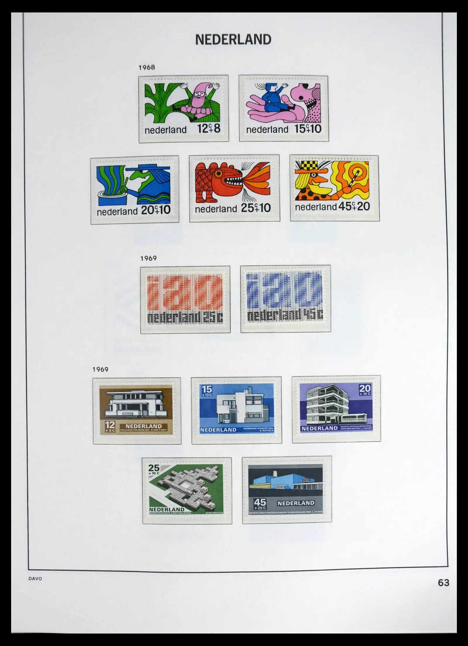 41636 0054 - Stamp collection 41636 Netherlands 1913-1986.