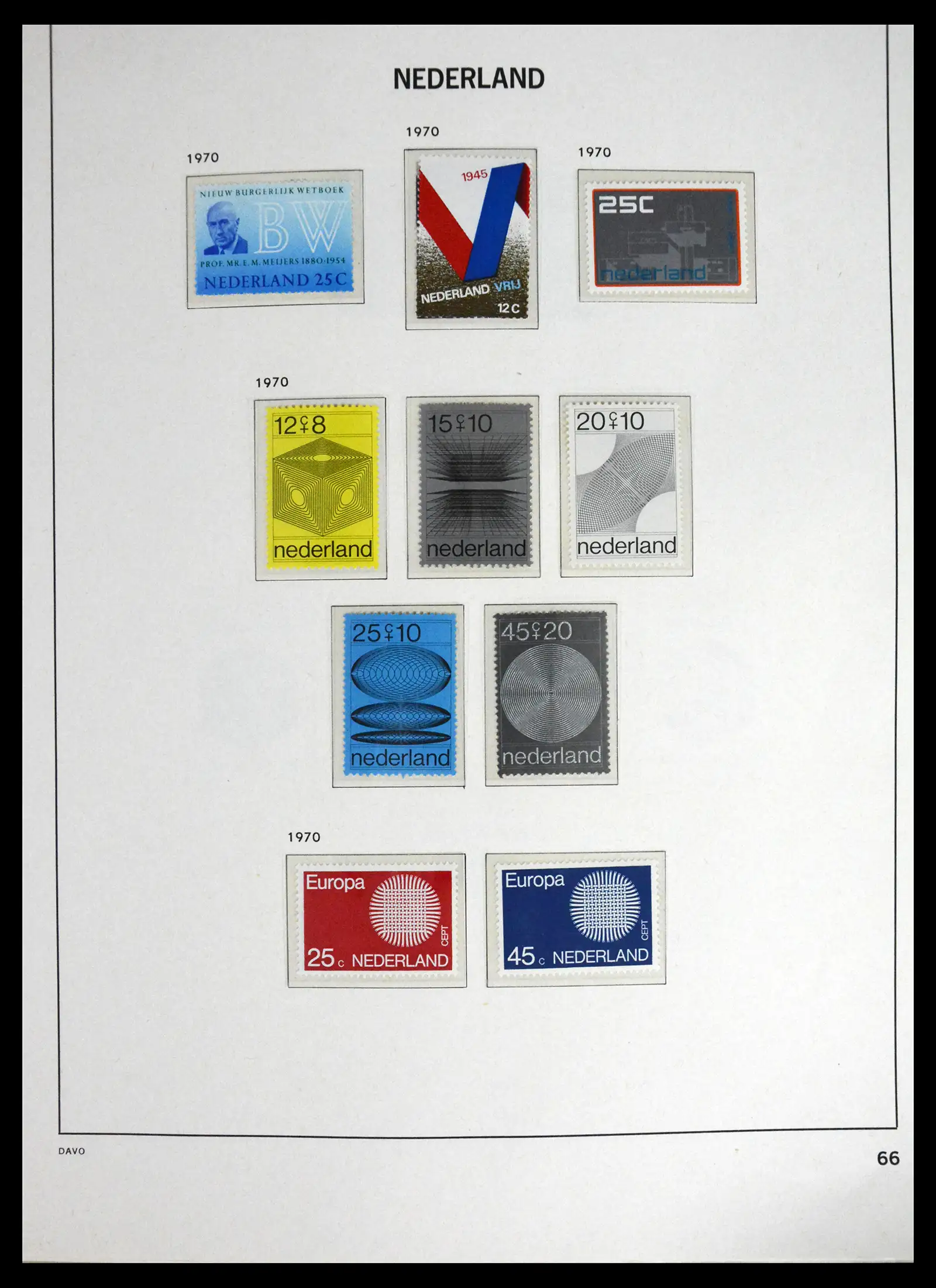 41636 0058 - Stamp collection 41636 Netherlands 1913-1986.