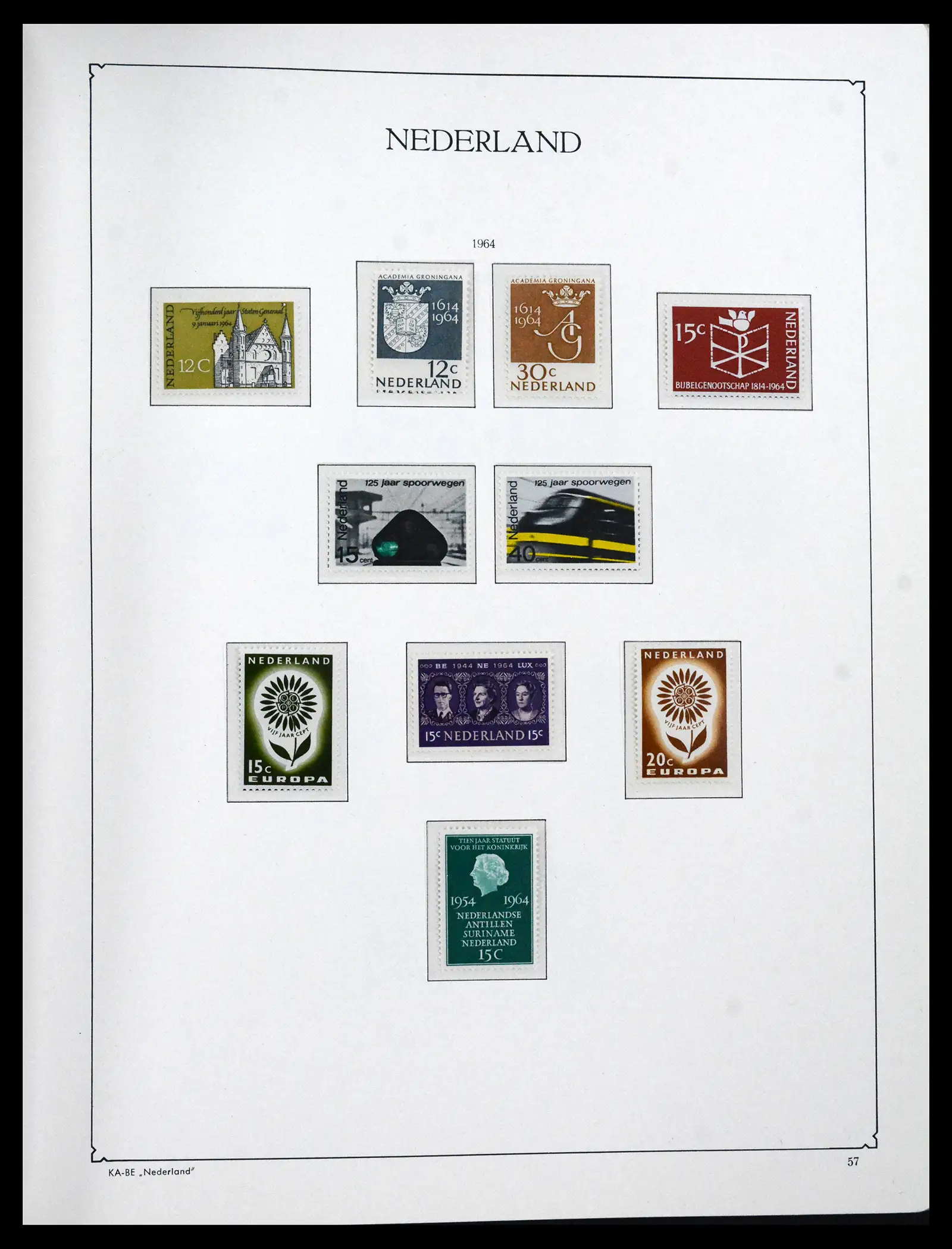 41639 0053 - Stamp collection 41639 Netherlands 1852-1967.