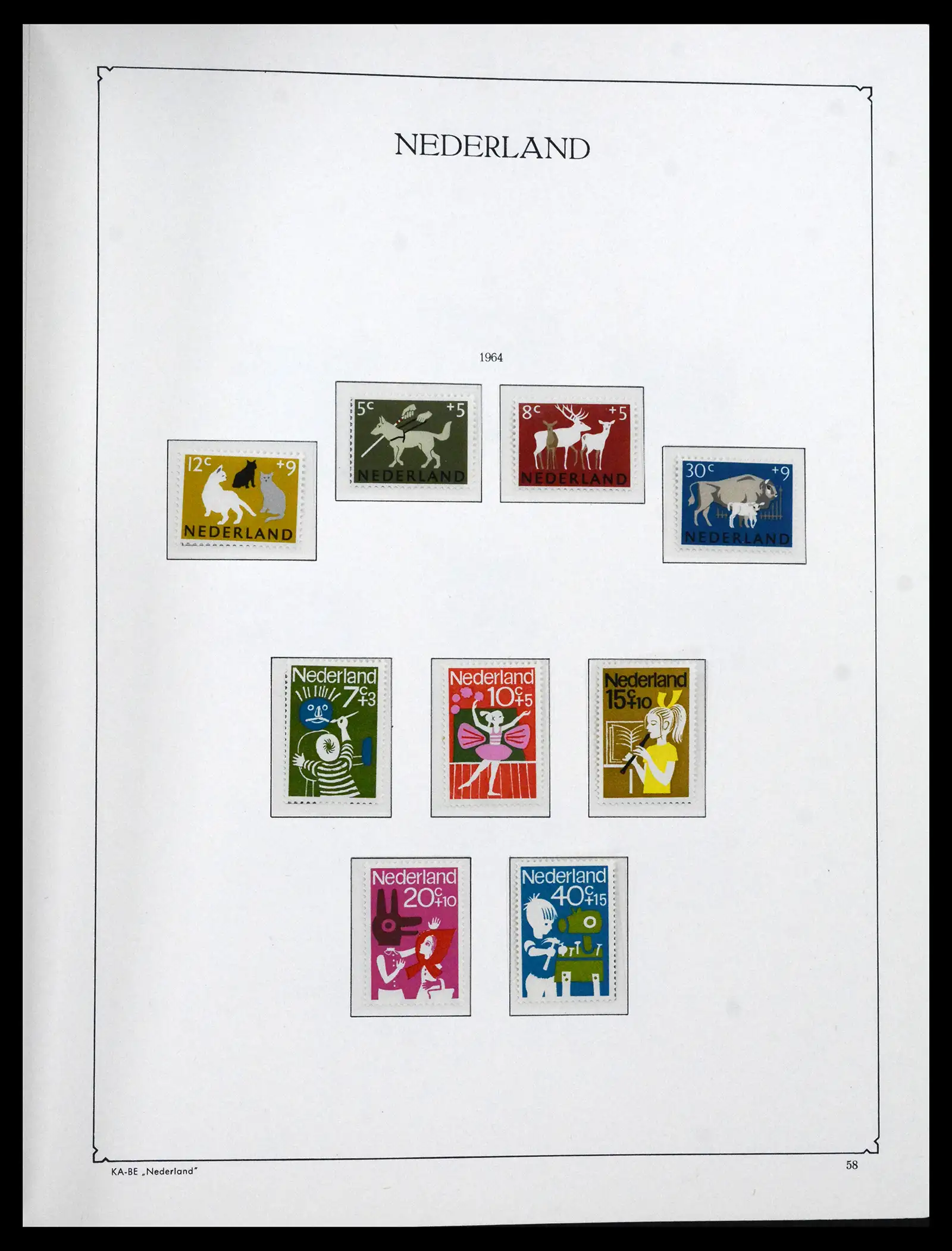 41639 0054 - Stamp collection 41639 Netherlands 1852-1967.