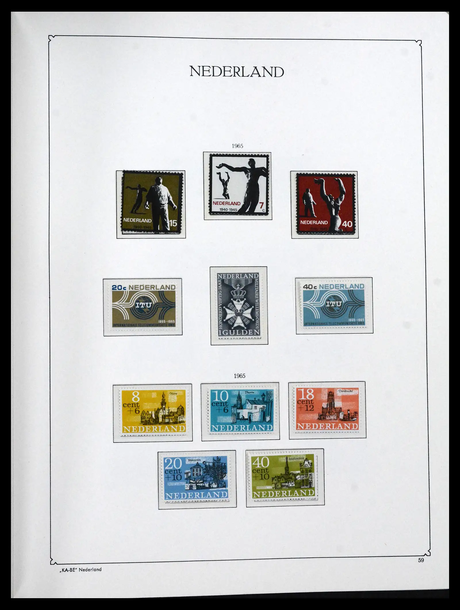 41639 0055 - Stamp collection 41639 Netherlands 1852-1967.