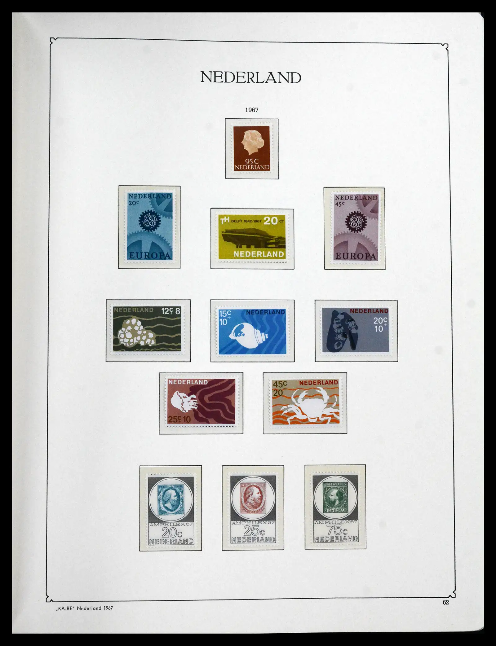 41639 0060 - Stamp collection 41639 Netherlands 1852-1967.