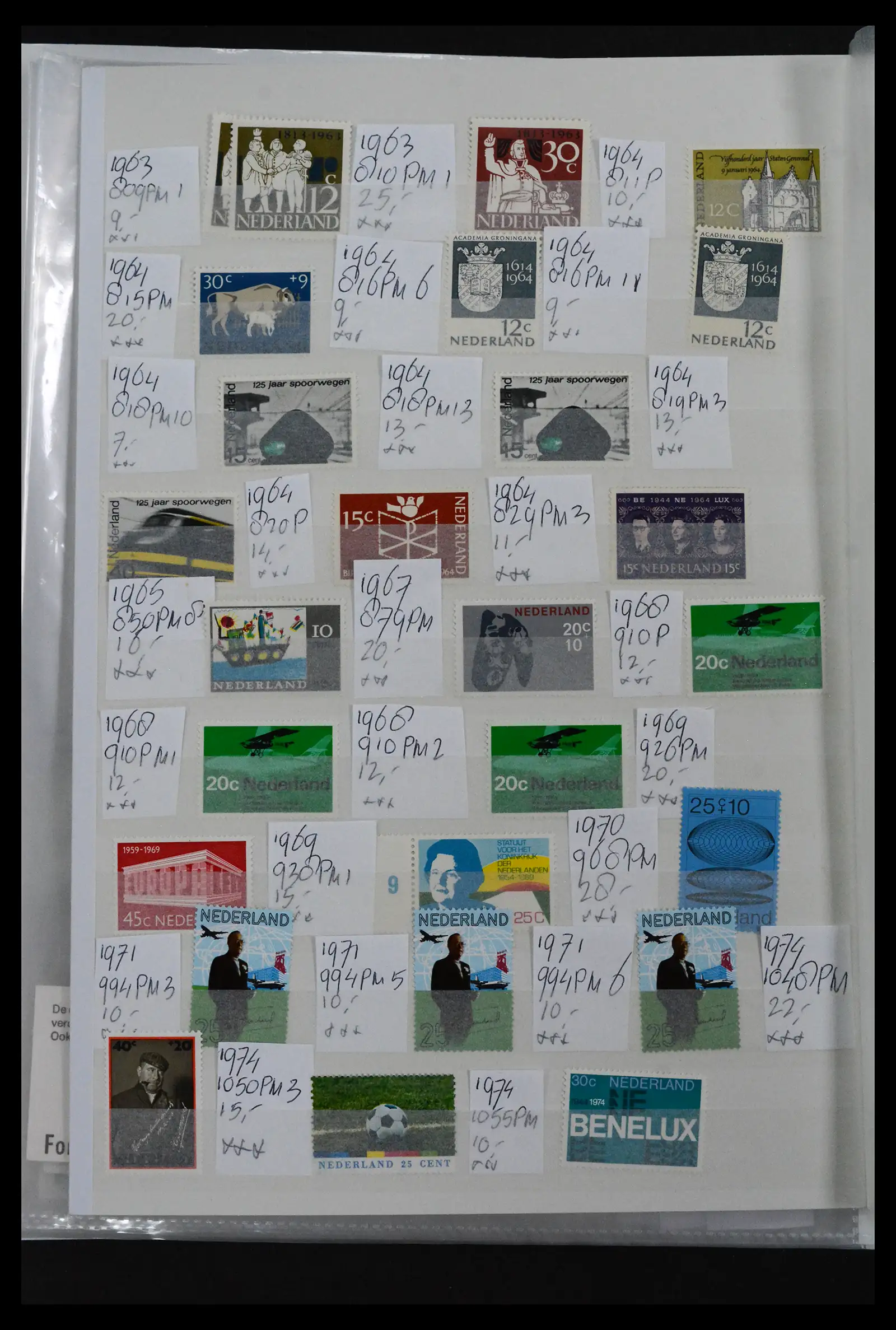 41643 0048 - Postzegelverzameling 41643 Nederland plaatfouten 1900-2011.