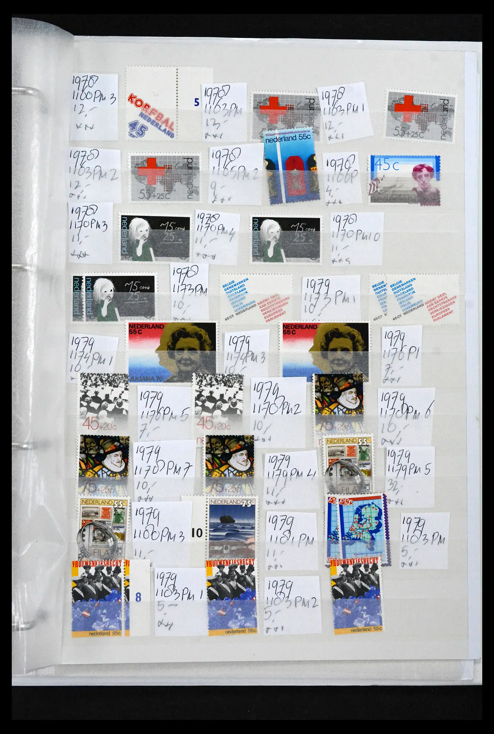 41643 0051 - Postzegelverzameling 41643 Nederland plaatfouten 1900-2011.