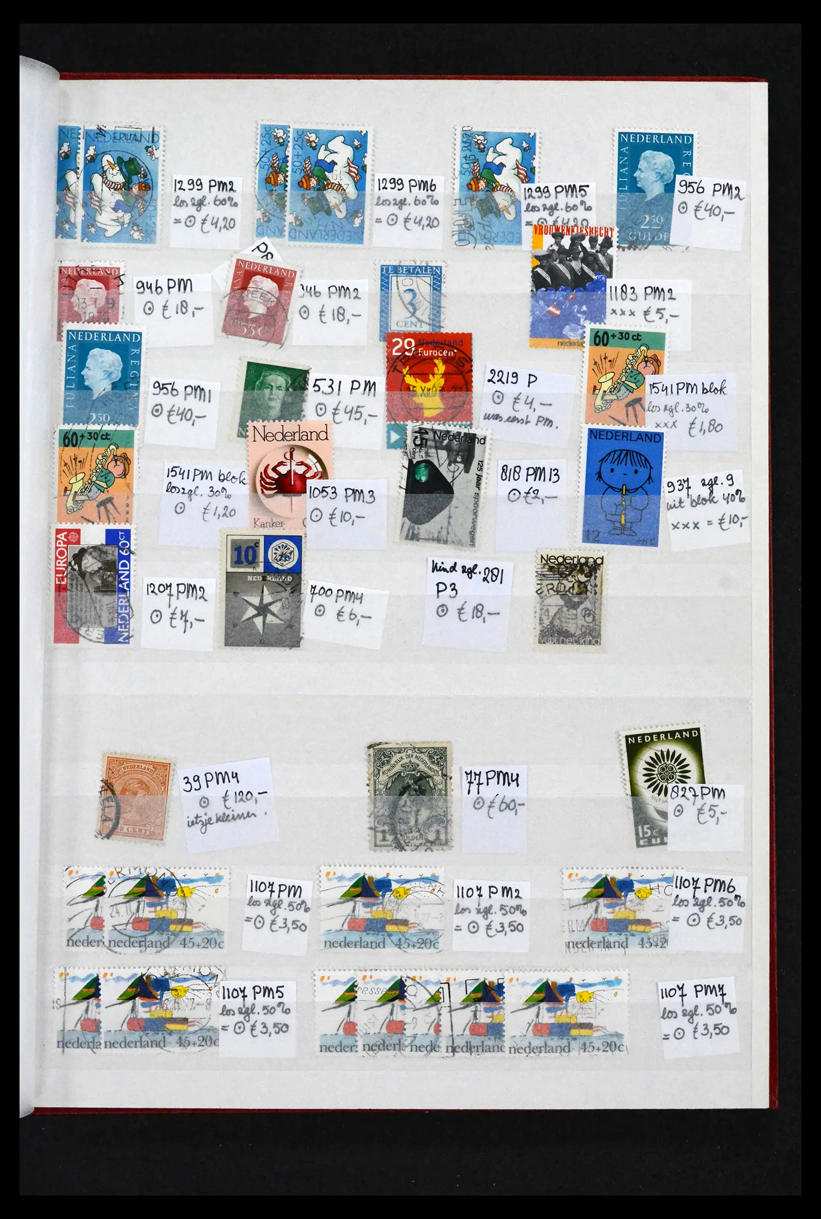 41643 0056 - Postzegelverzameling 41643 Nederland plaatfouten 1900-2011.