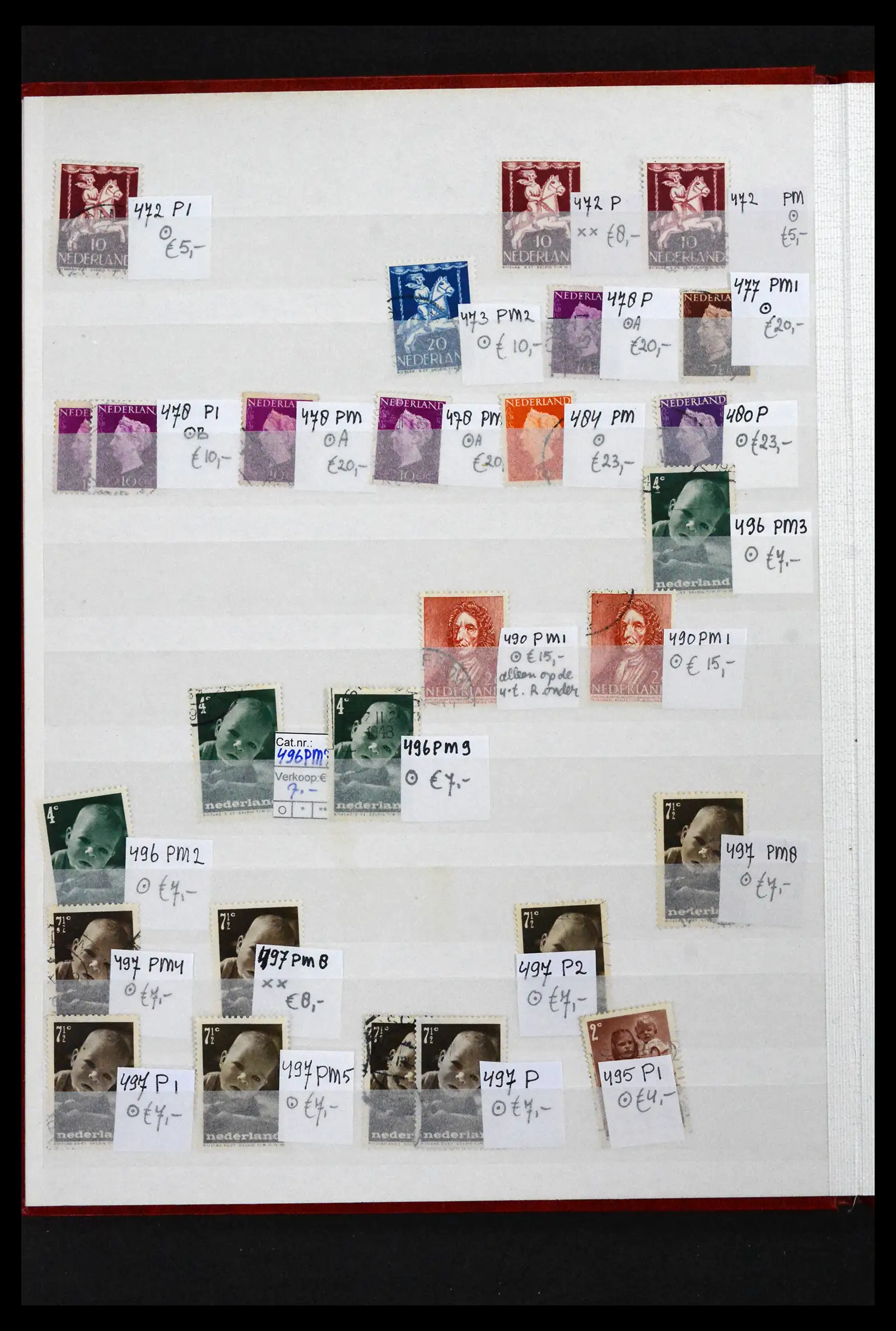 41643 0061 - Postzegelverzameling 41643 Nederland plaatfouten 1900-2011.