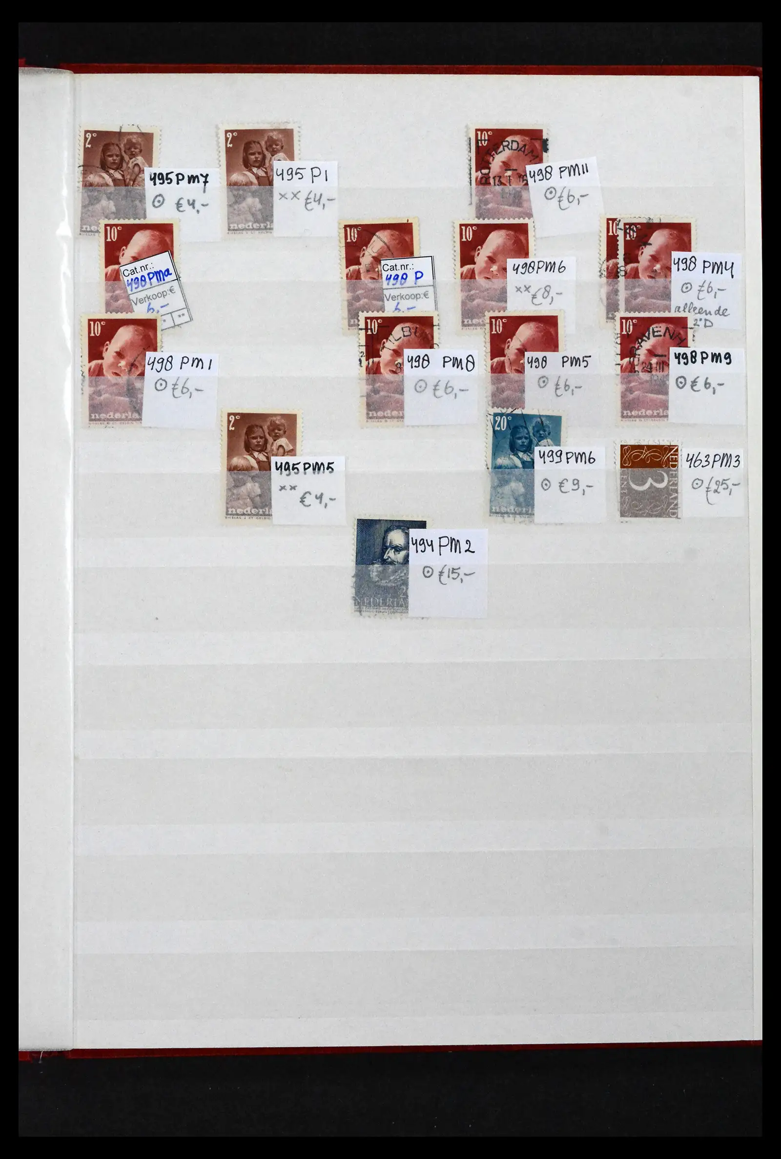 41643 0062 - Postzegelverzameling 41643 Nederland plaatfouten 1900-2011.