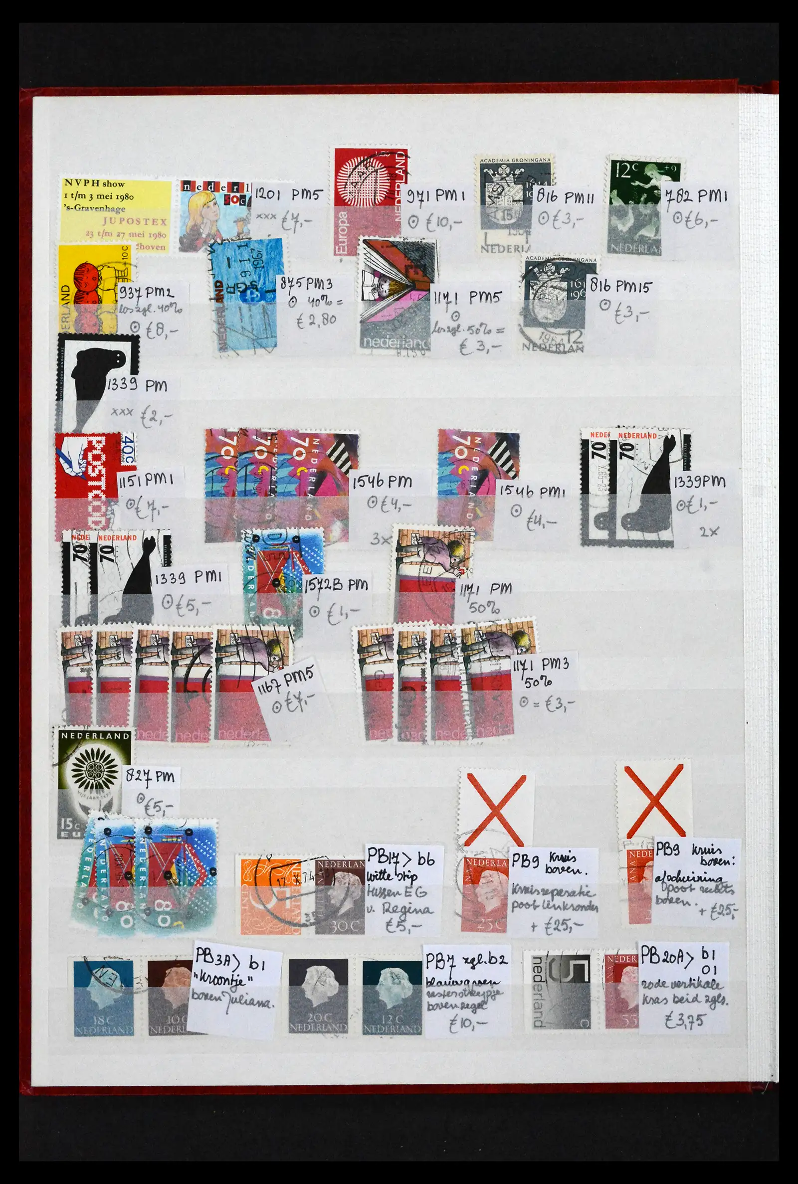 41643 0063 - Postzegelverzameling 41643 Nederland plaatfouten 1900-2011.