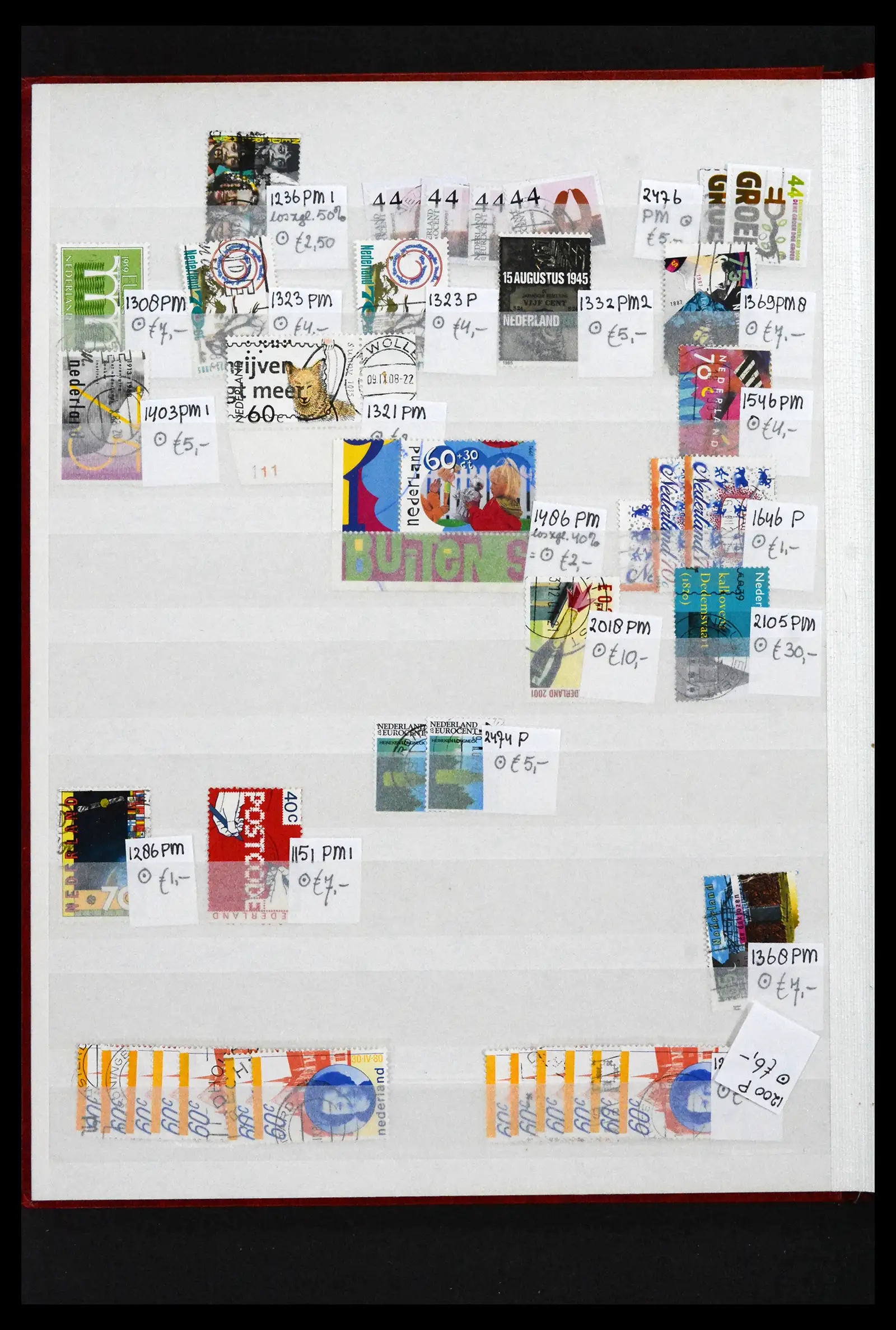 41643 0067 - Postzegelverzameling 41643 Nederland plaatfouten 1900-2011.