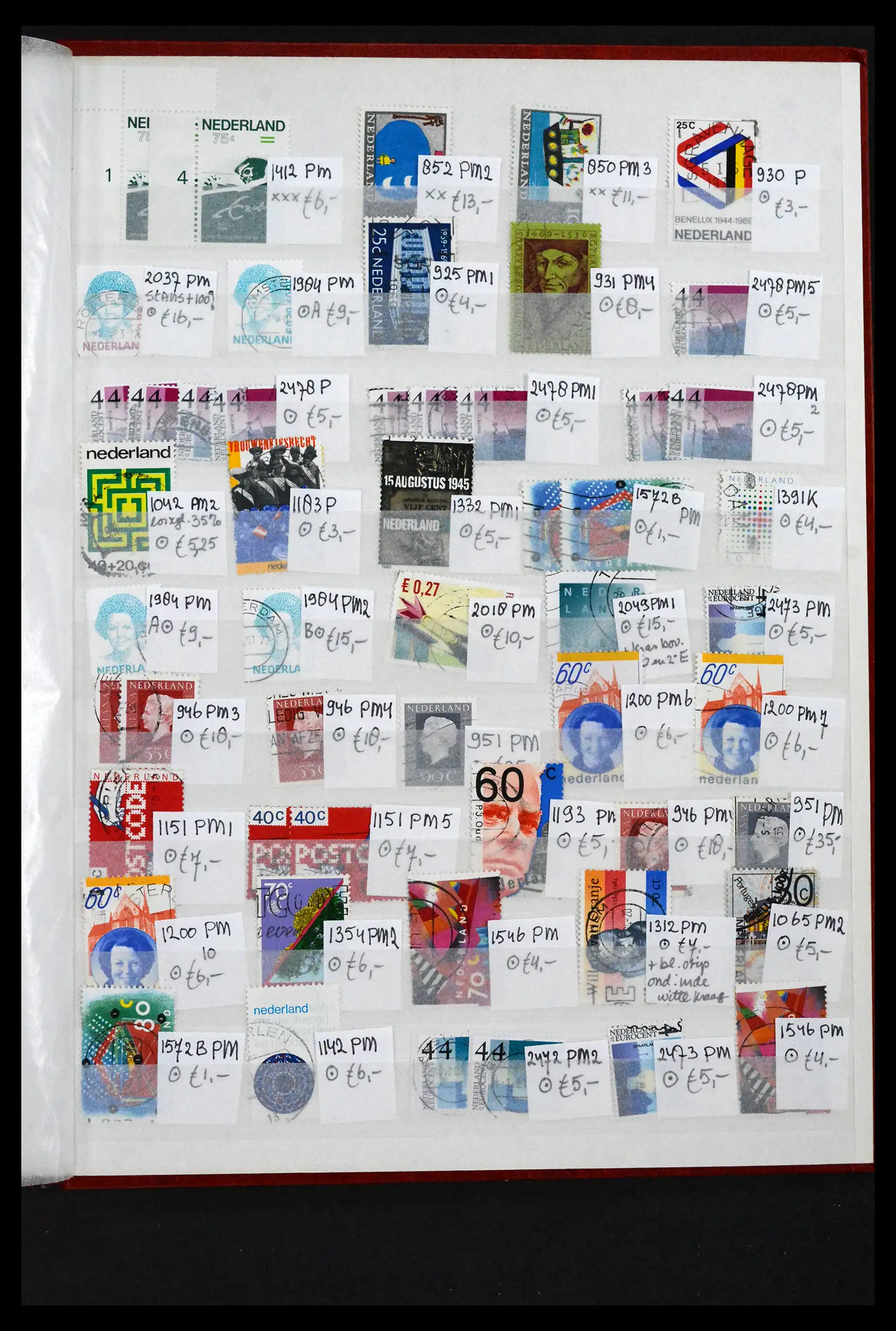 41643 0068 - Postzegelverzameling 41643 Nederland plaatfouten 1900-2011.