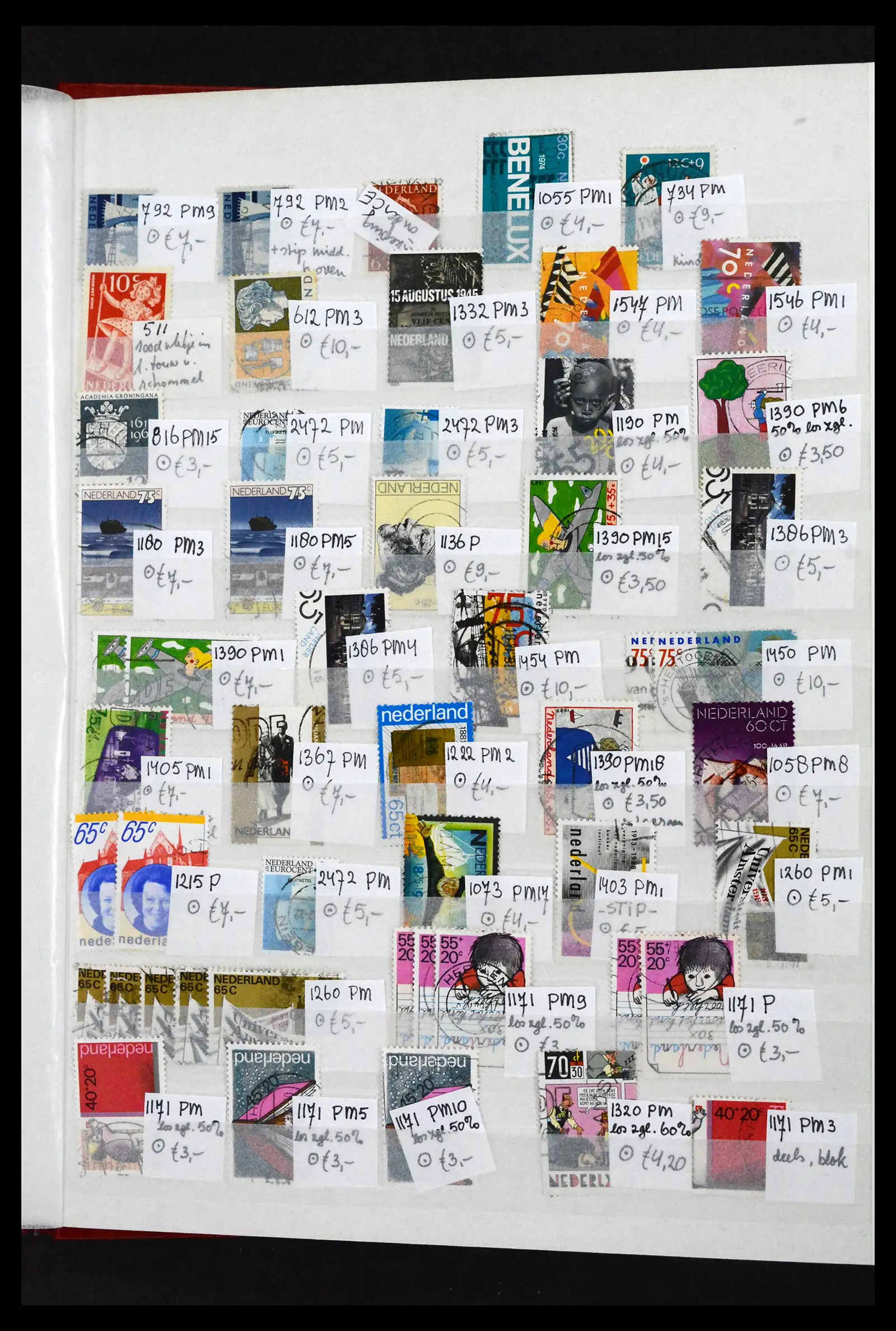 41643 0070 - Postzegelverzameling 41643 Nederland plaatfouten 1900-2011.