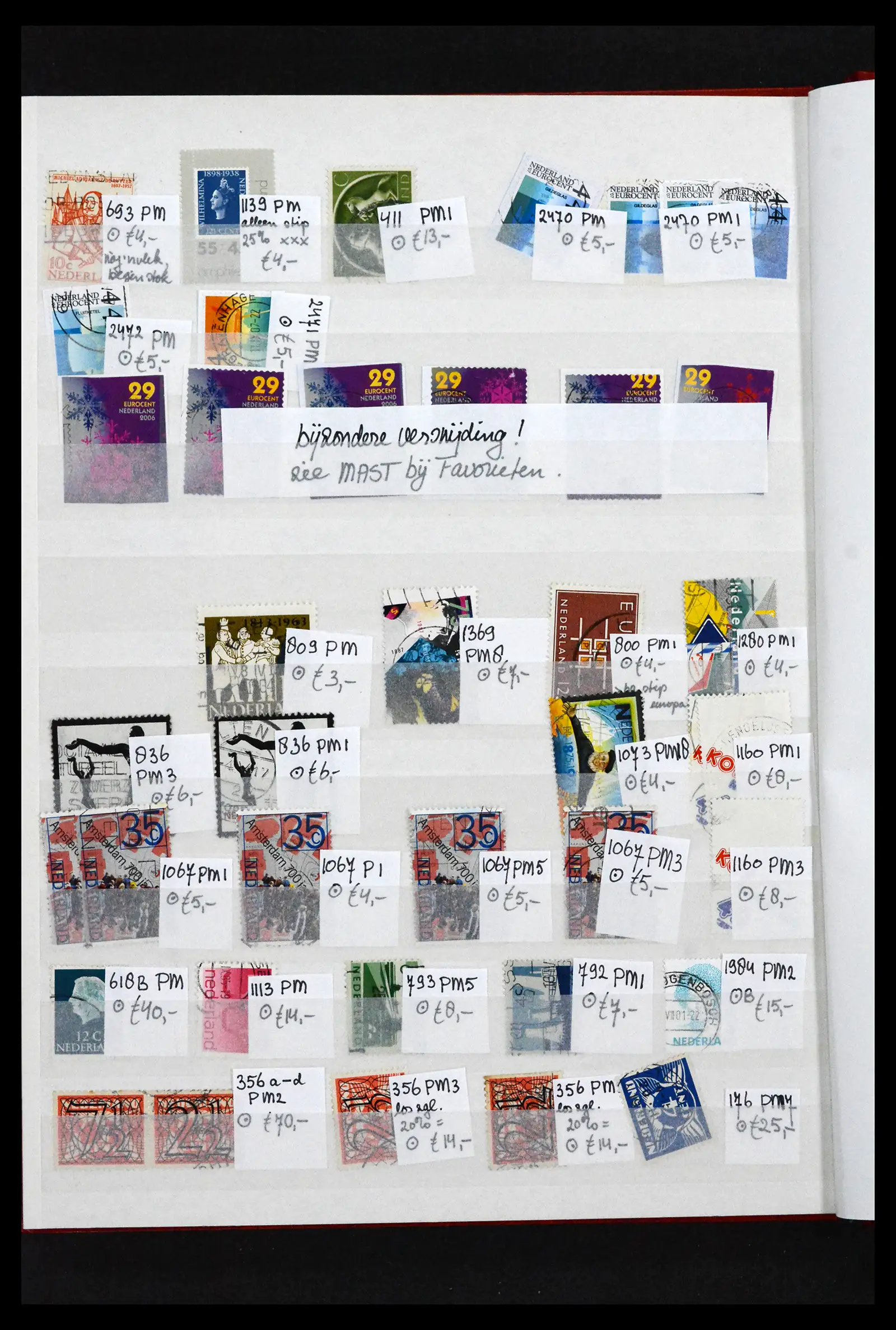 41643 0071 - Postzegelverzameling 41643 Nederland plaatfouten 1900-2011.