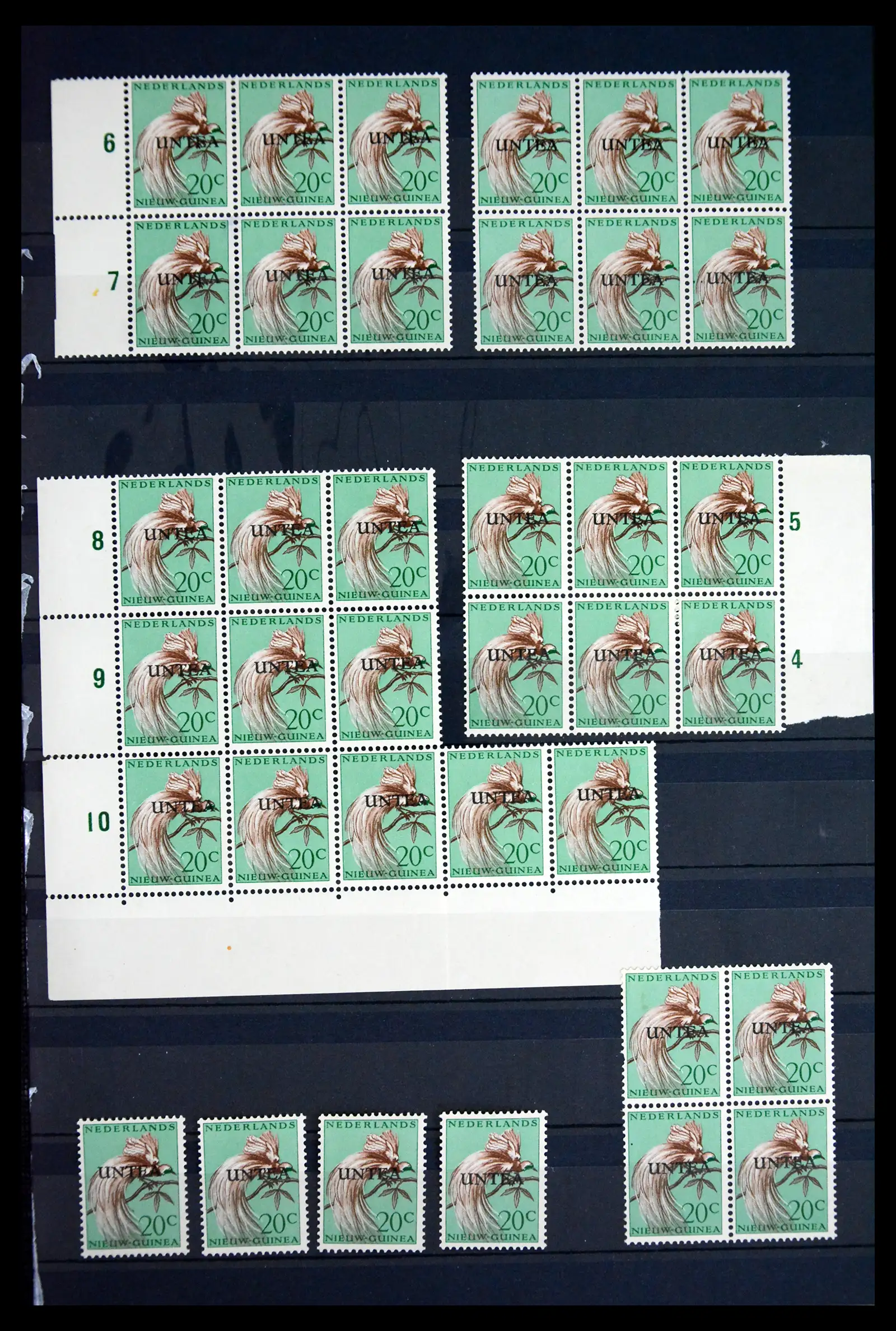 41644 0005 - Stamp collection 41644 New Guinea 1963.