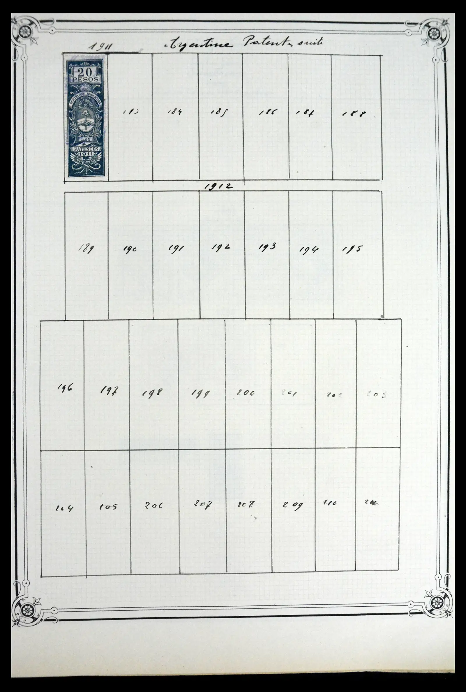 41645 0070 - Postzegelverzameling 41645 Argentinië fiscaal 1878-1920.