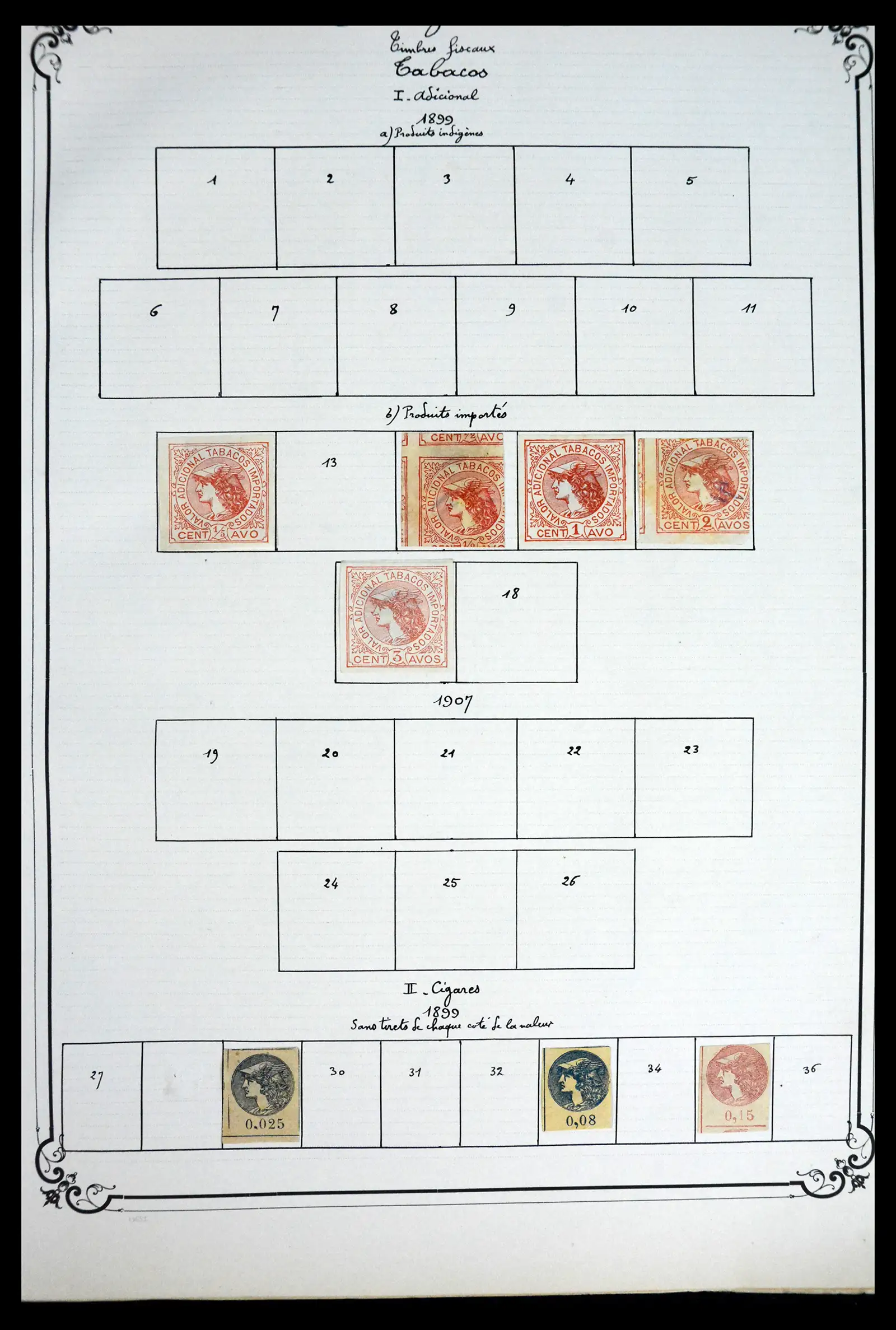 41645 0072 - Postzegelverzameling 41645 Argentinië fiscaal 1878-1920.