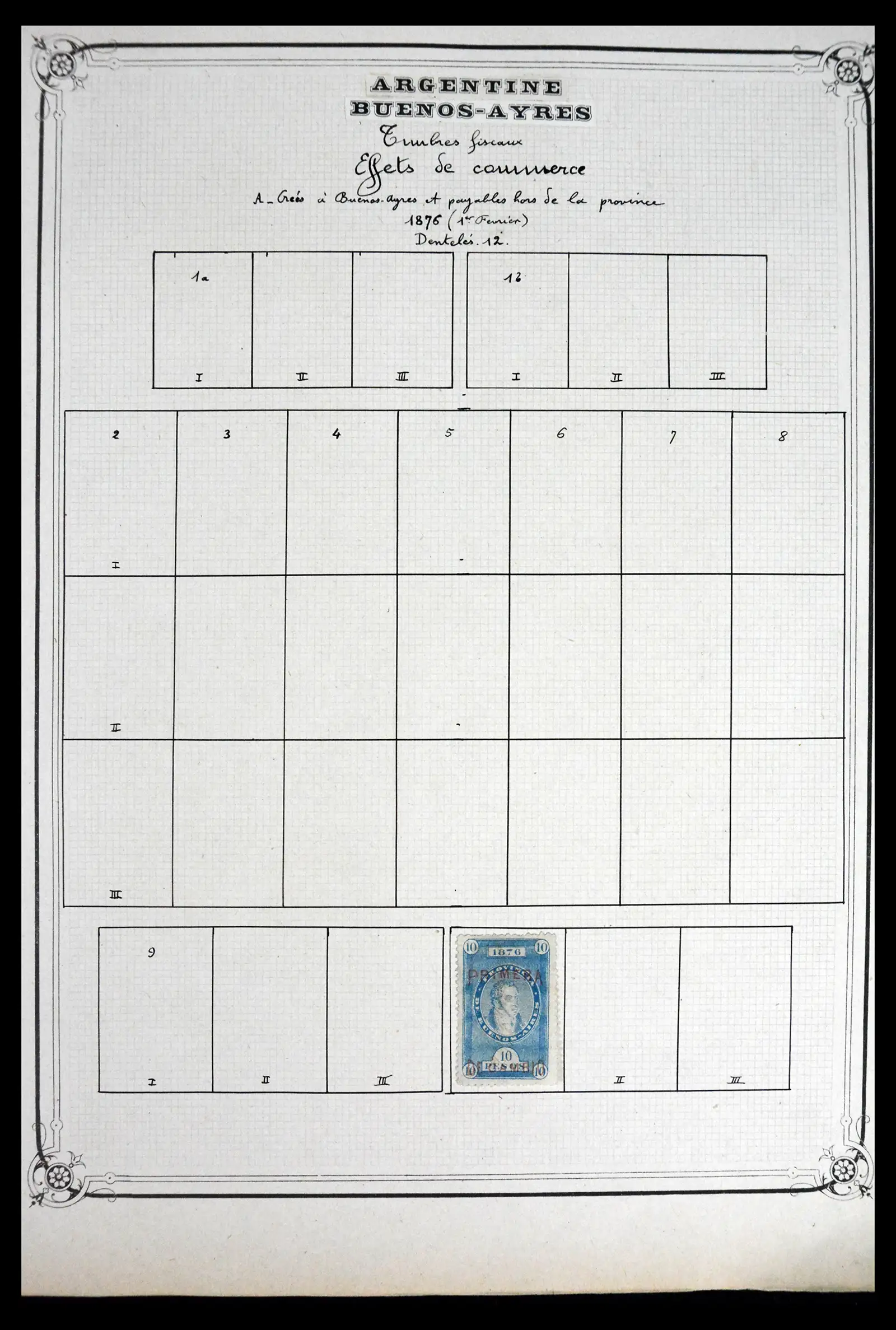 41645 0083 - Postzegelverzameling 41645 Argentinië fiscaal 1878-1920.