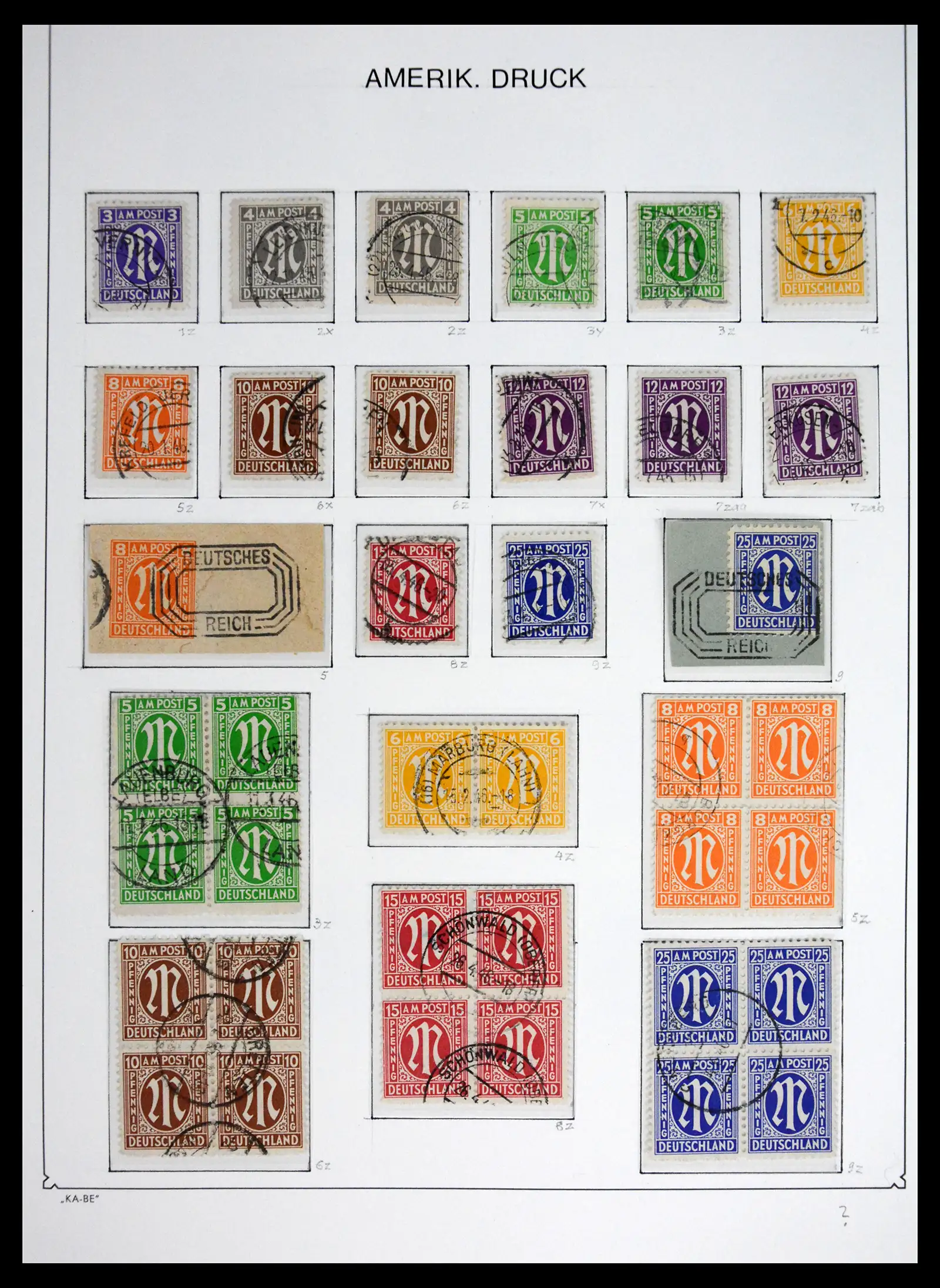 41646 0002 - Stamp collection 41646 German Zones 1945-1949.