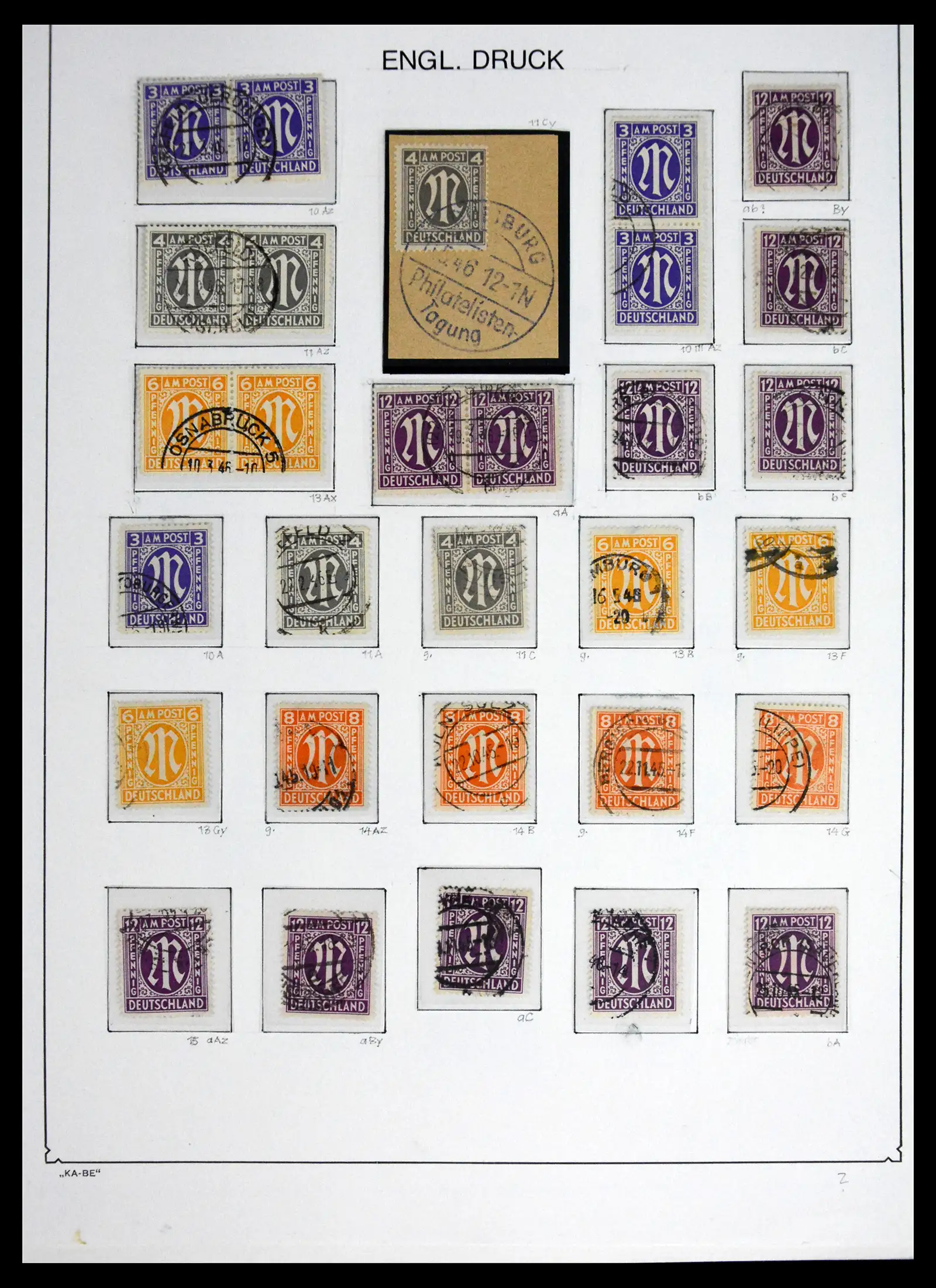 41646 0003 - Stamp collection 41646 German Zones 1945-1949.