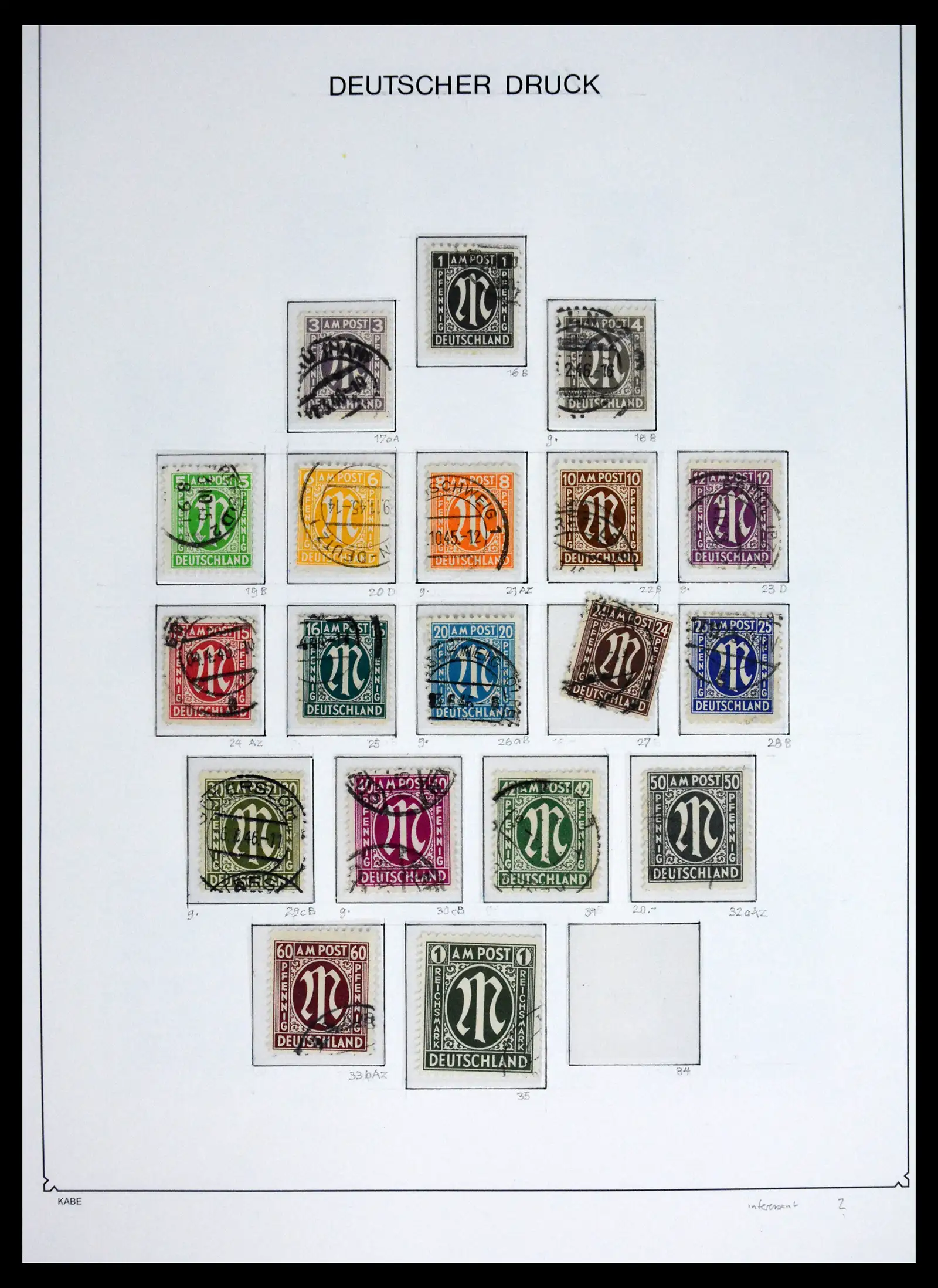 41646 0005 - Stamp collection 41646 German Zones 1945-1949.