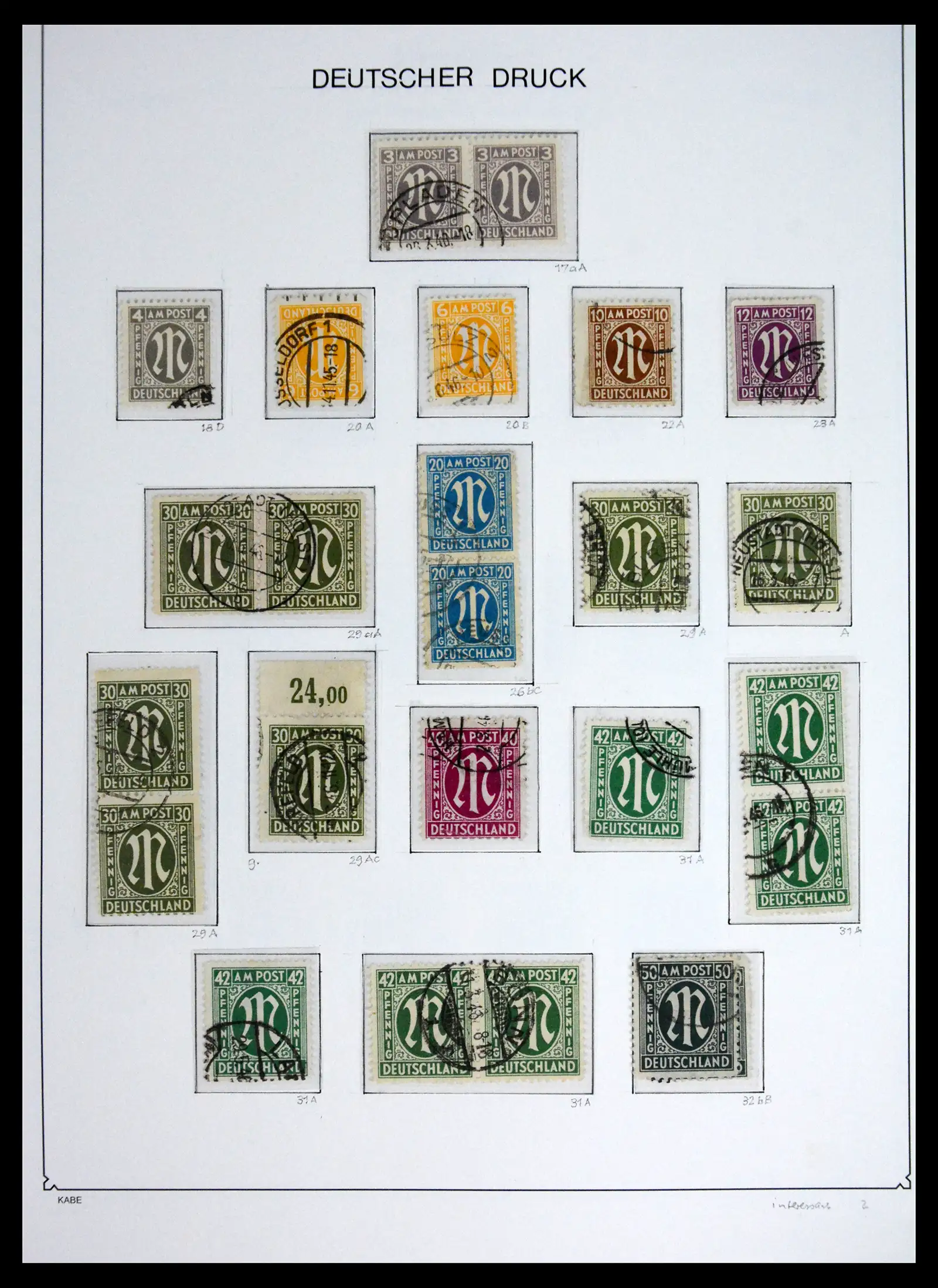 41646 0007 - Stamp collection 41646 German Zones 1945-1949.