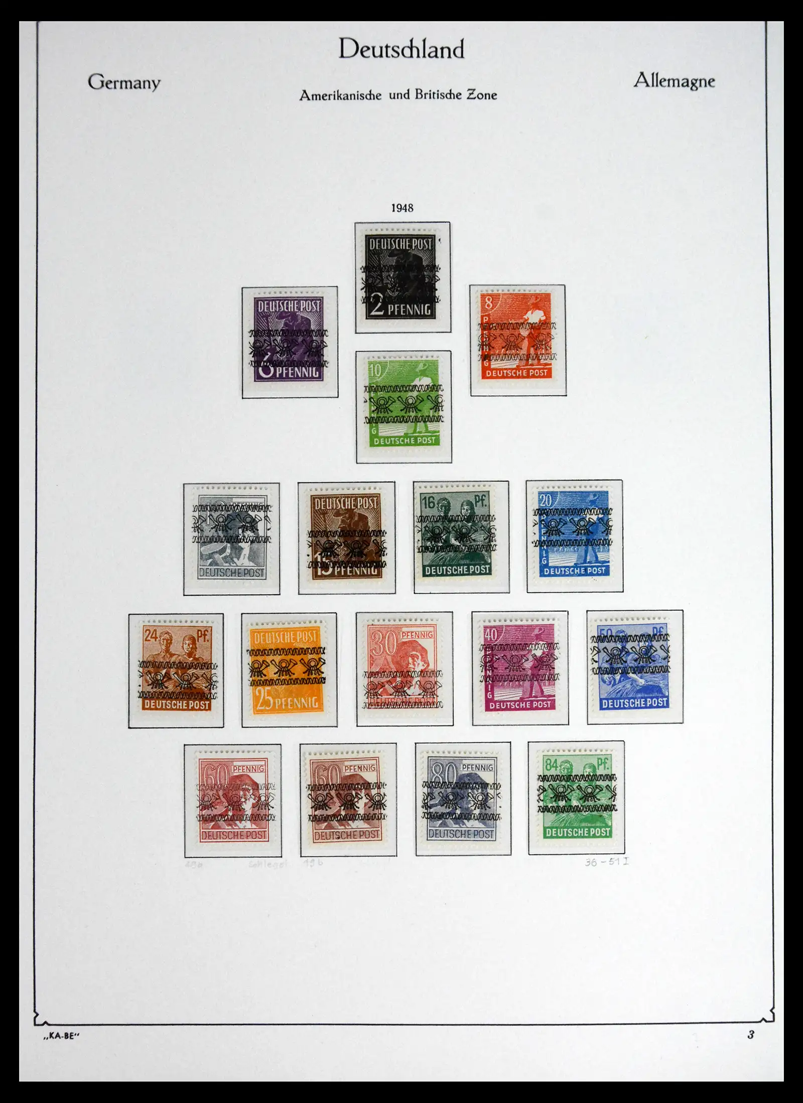 41646 0008 - Stamp collection 41646 German Zones 1945-1949.