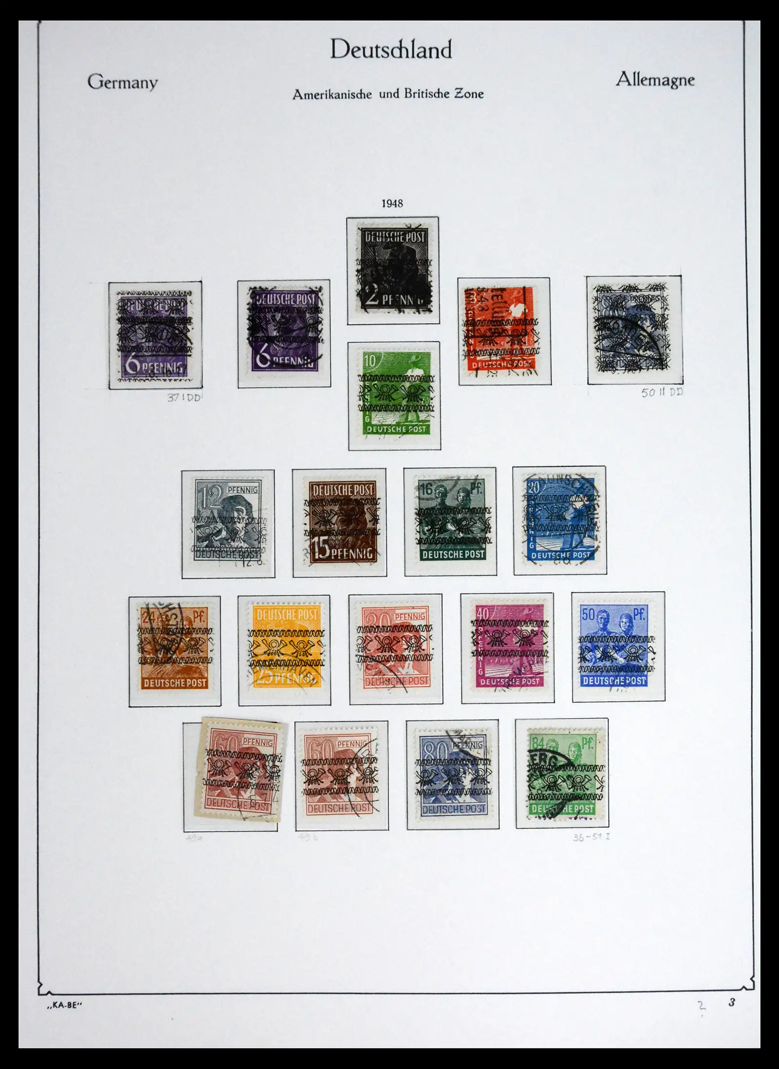 41646 0009 - Stamp collection 41646 German Zones 1945-1949.