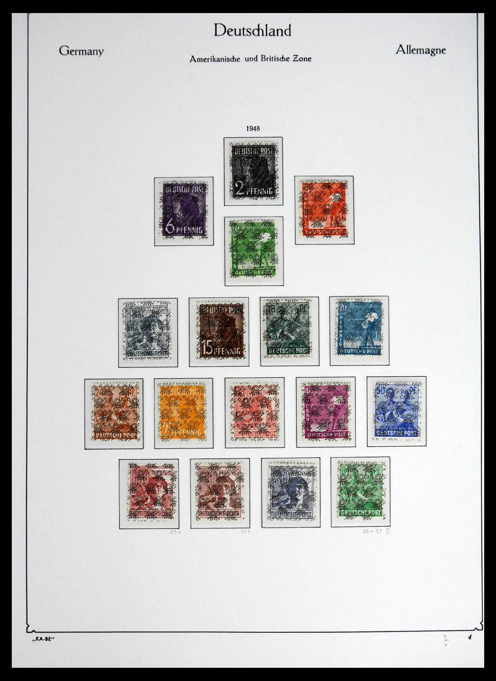 41646 0010 - Stamp collection 41646 German Zones 1945-1949.