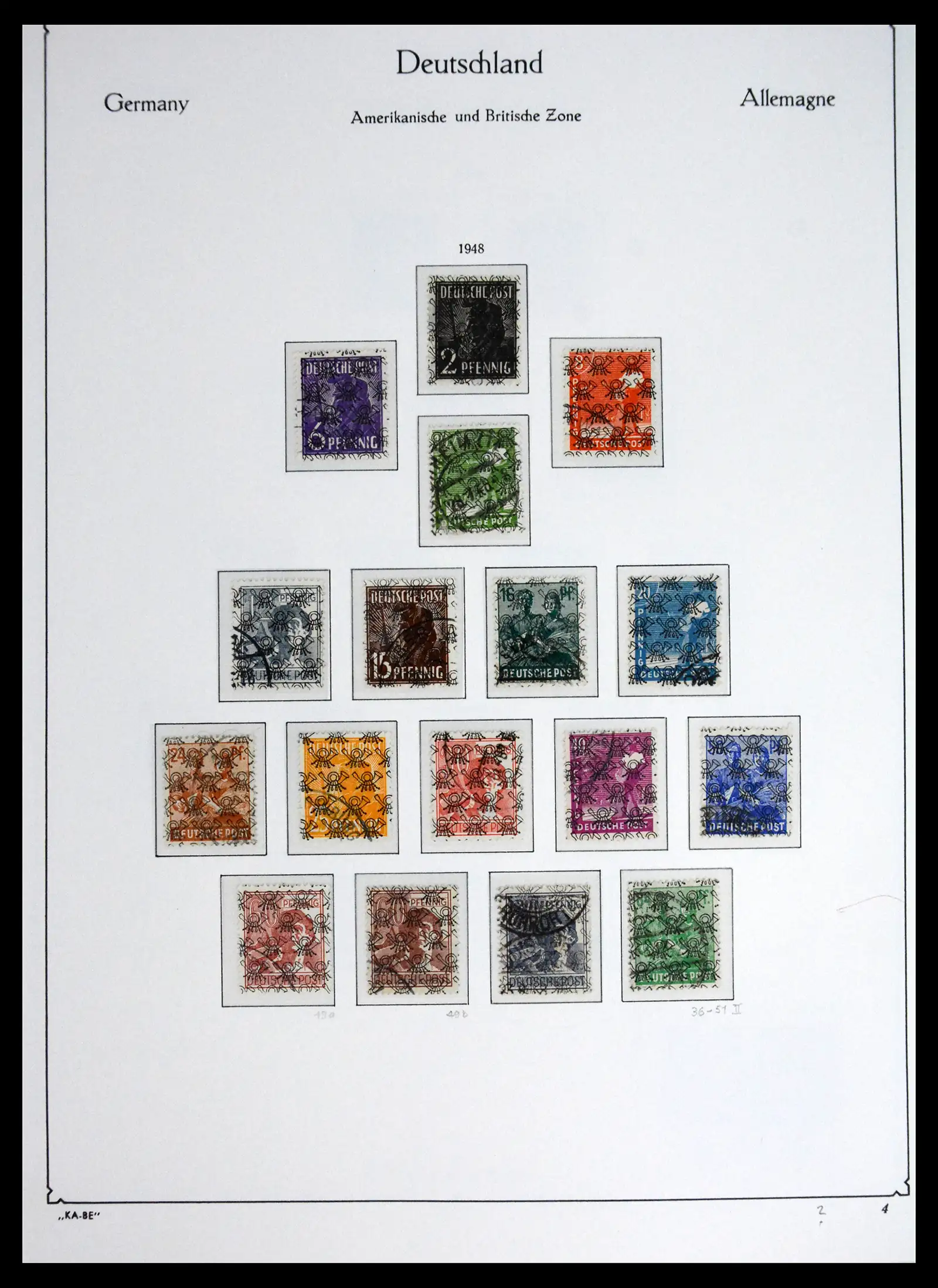 41646 0011 - Stamp collection 41646 German Zones 1945-1949.