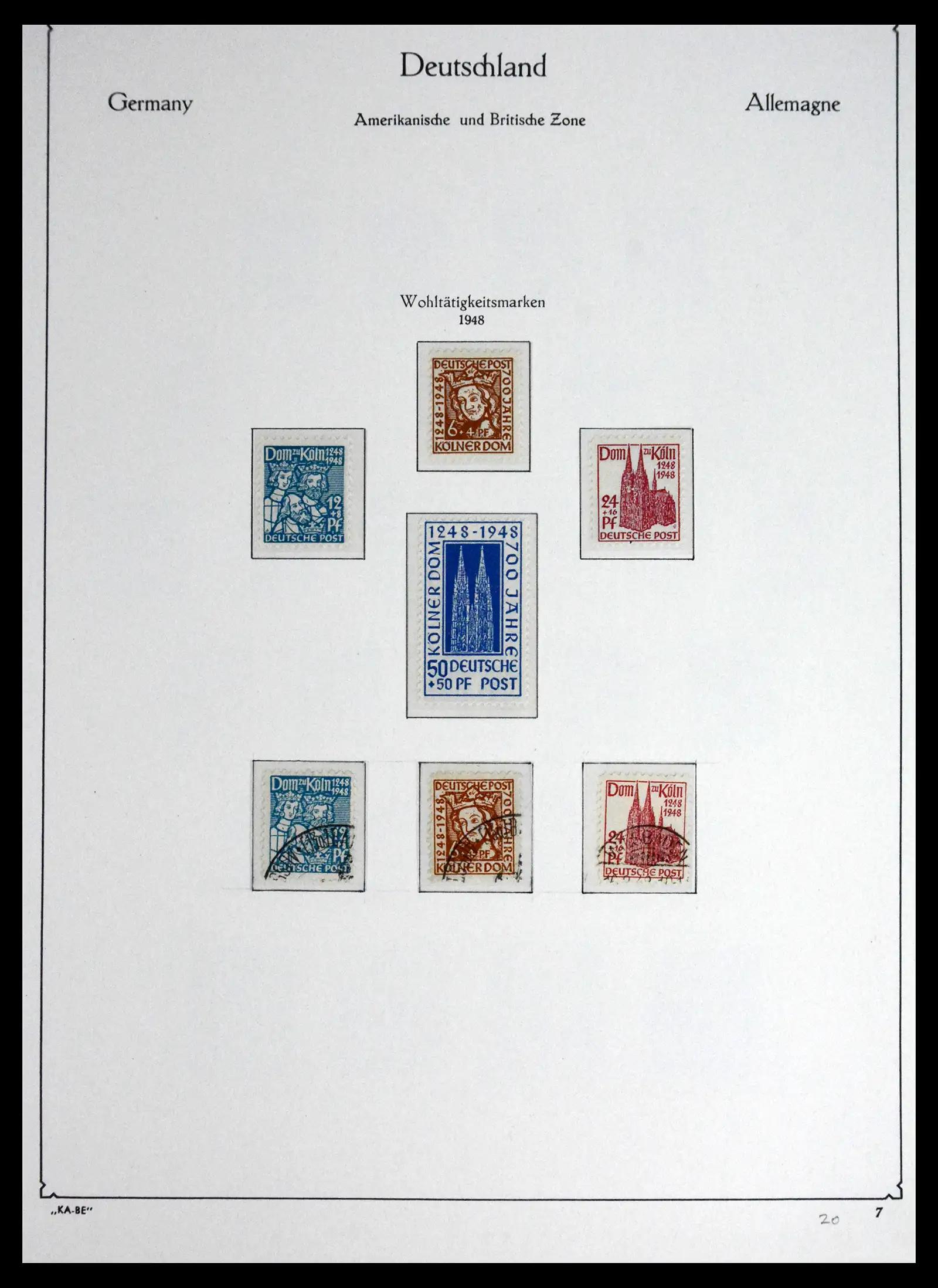 41646 0014 - Stamp collection 41646 German Zones 1945-1949.