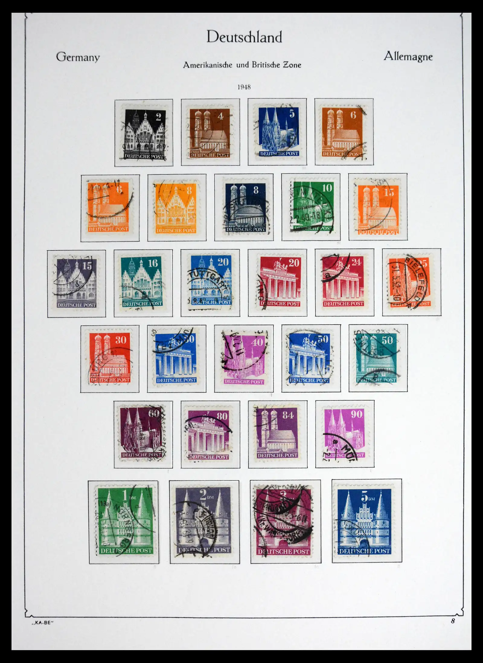 41646 0015 - Stamp collection 41646 German Zones 1945-1949.