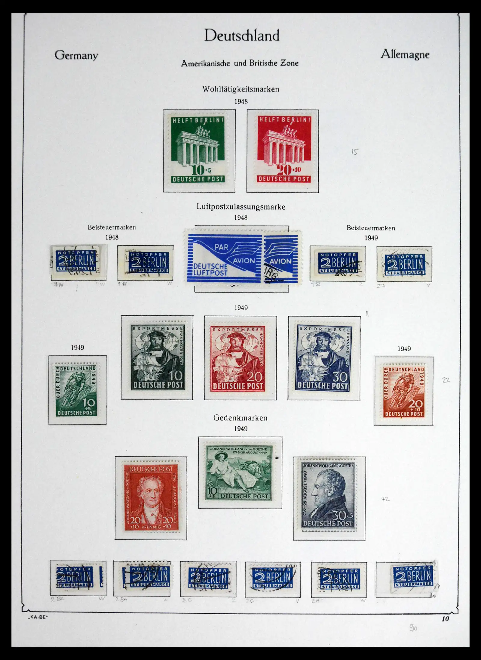 41646 0018 - Stamp collection 41646 German Zones 1945-1949.