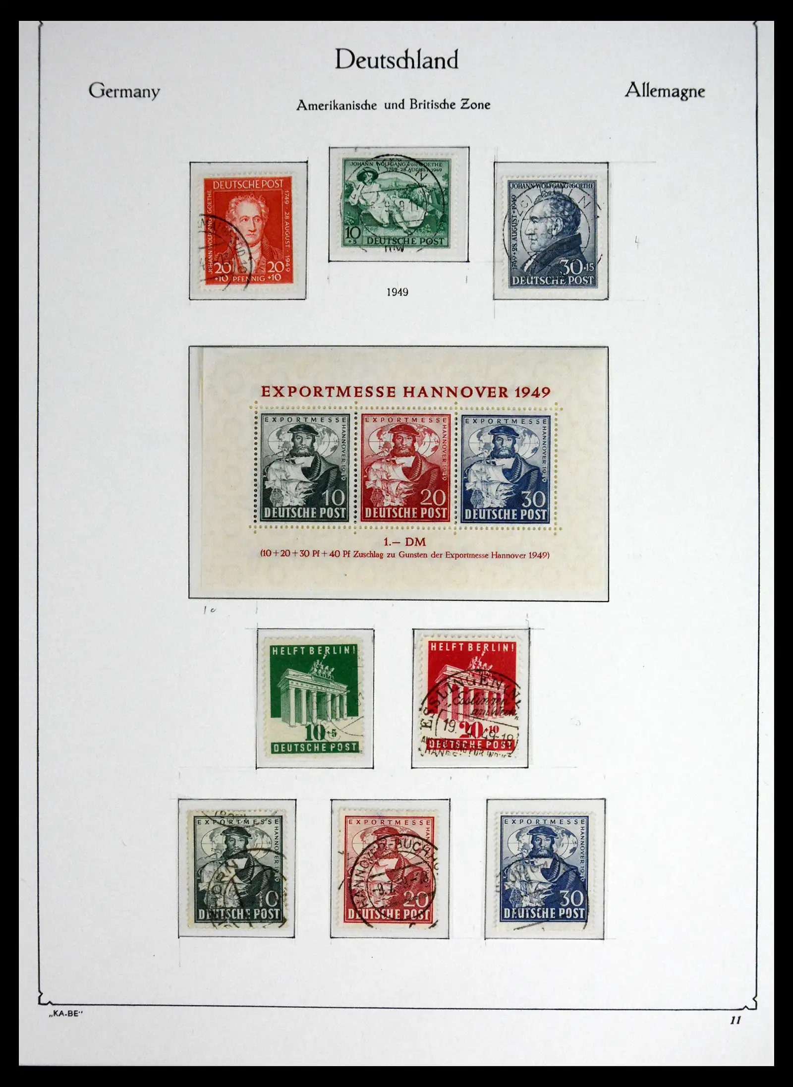 41646 0019 - Stamp collection 41646 German Zones 1945-1949.