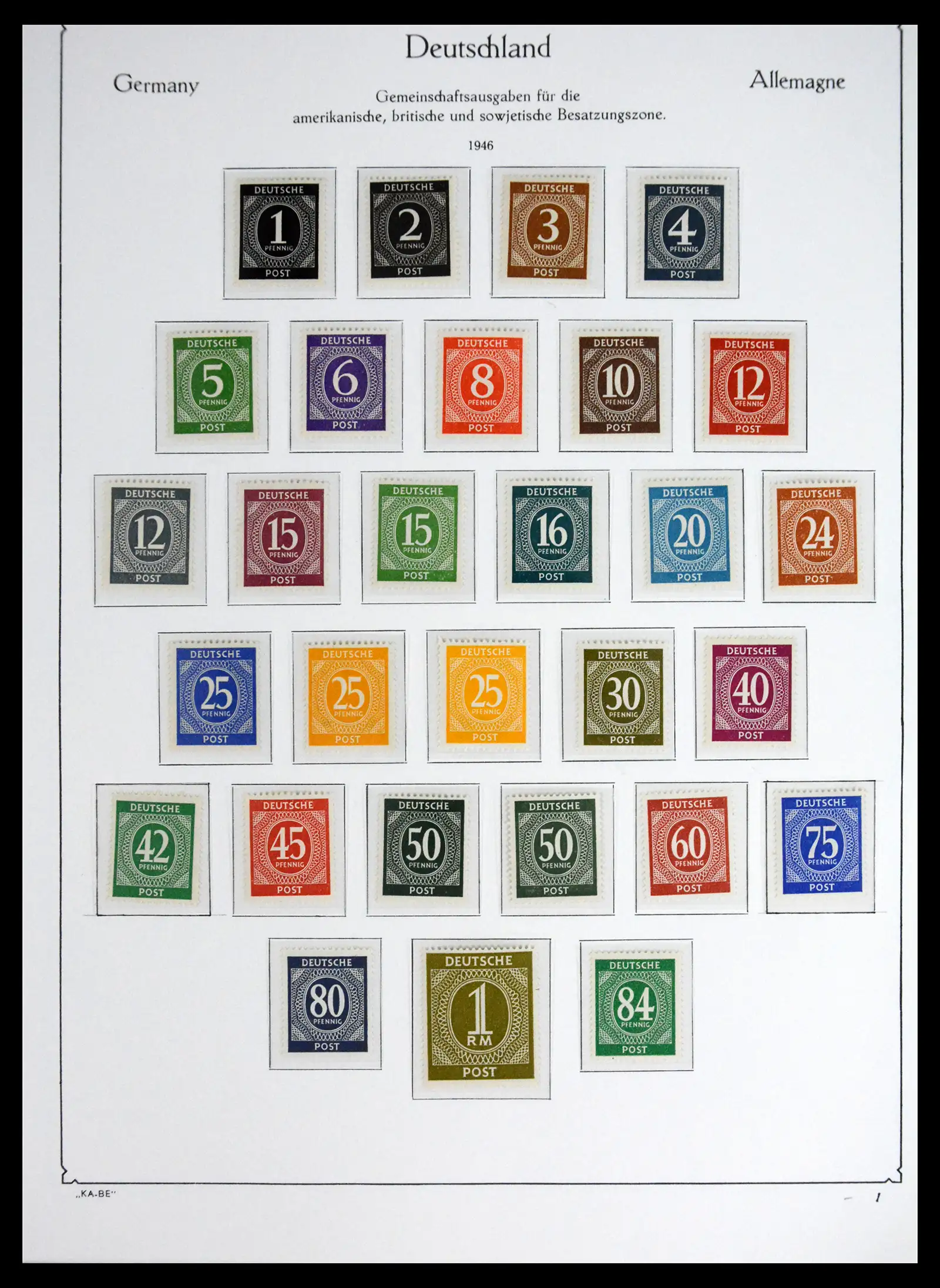 41646 0020 - Stamp collection 41646 German Zones 1945-1949.