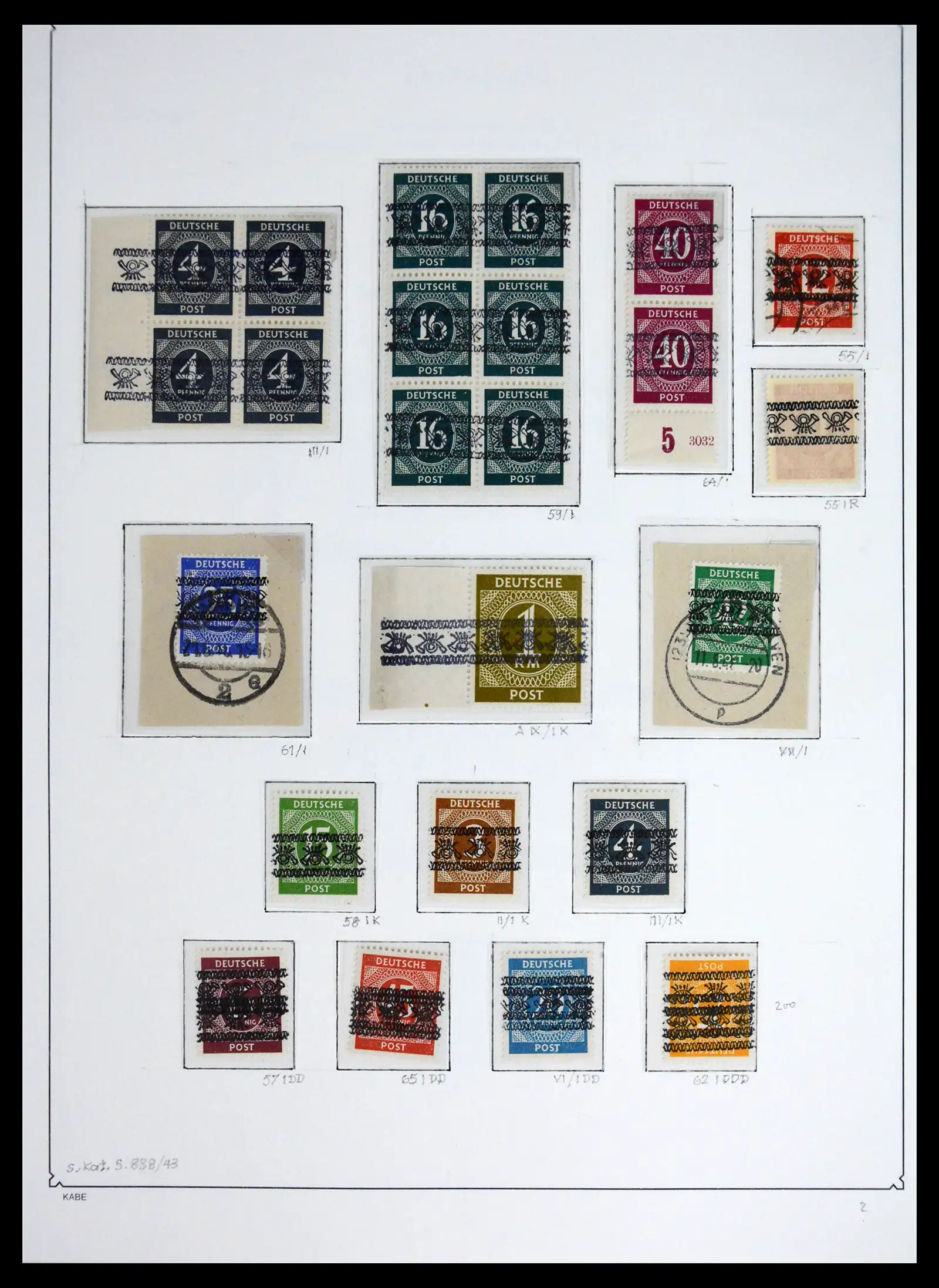 41646 0023 - Stamp collection 41646 German Zones 1945-1949.