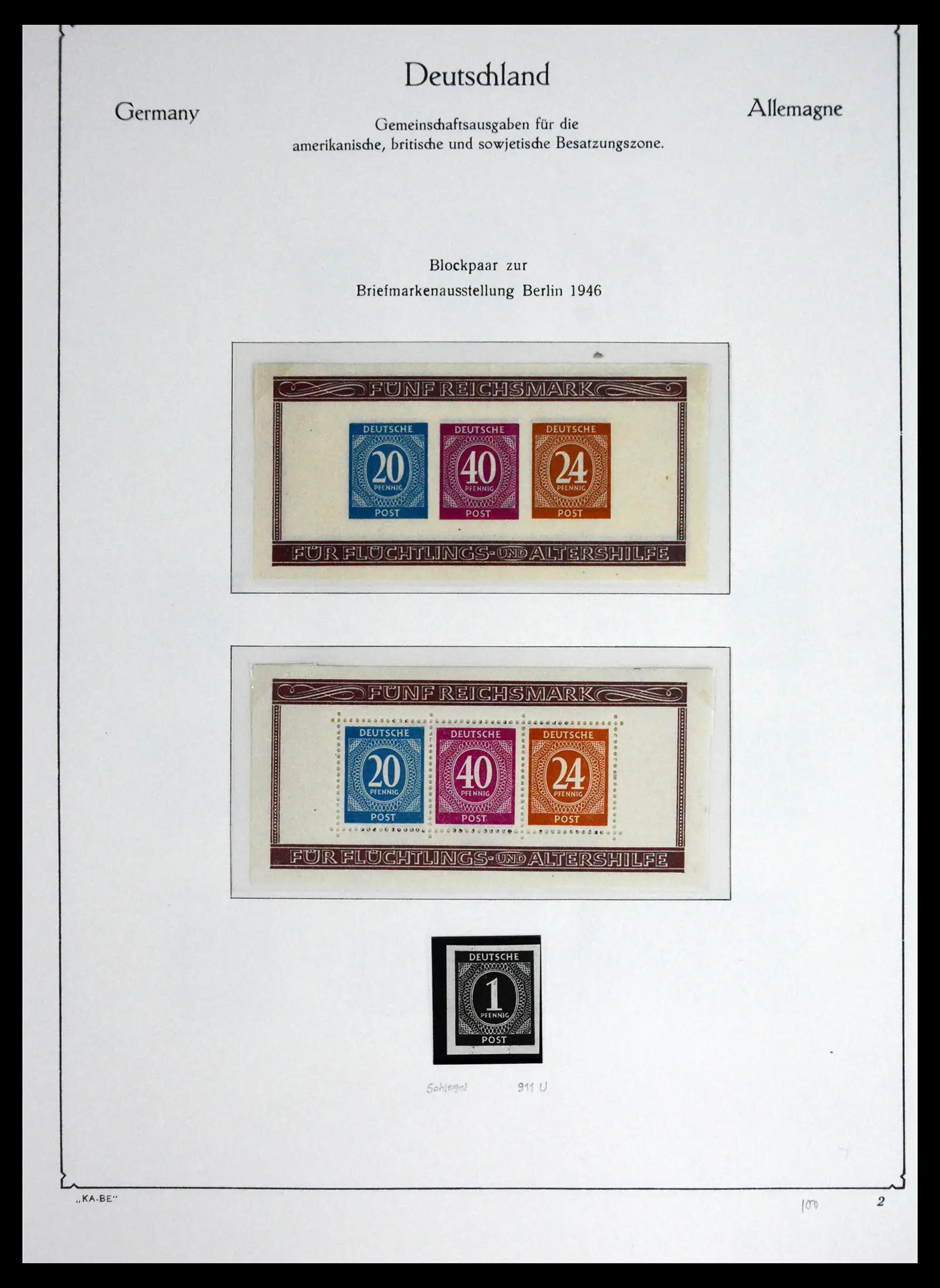 41646 0024 - Stamp collection 41646 German Zones 1945-1949.