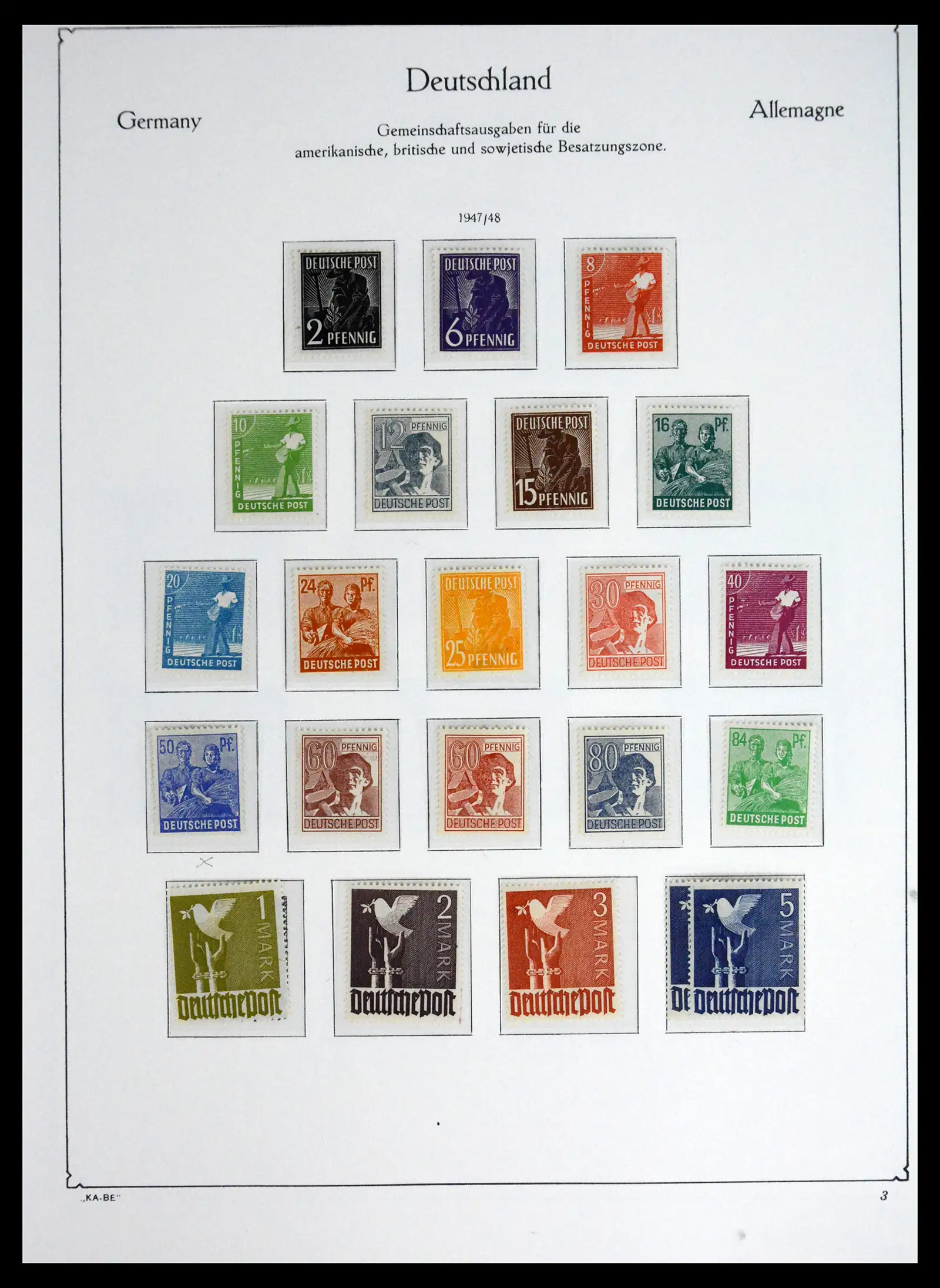41646 0026 - Stamp collection 41646 German Zones 1945-1949.