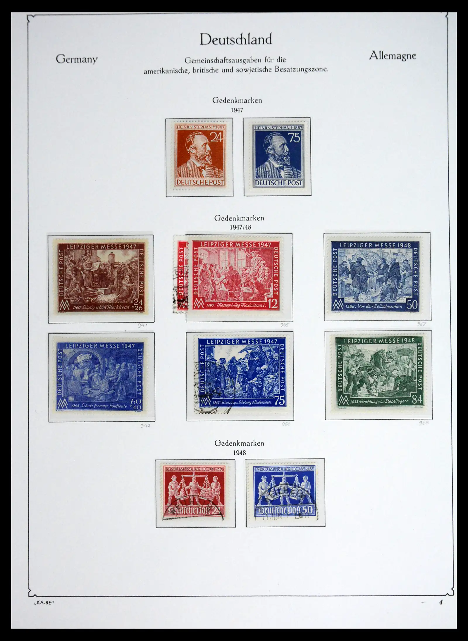 41646 0027 - Stamp collection 41646 German Zones 1945-1949.