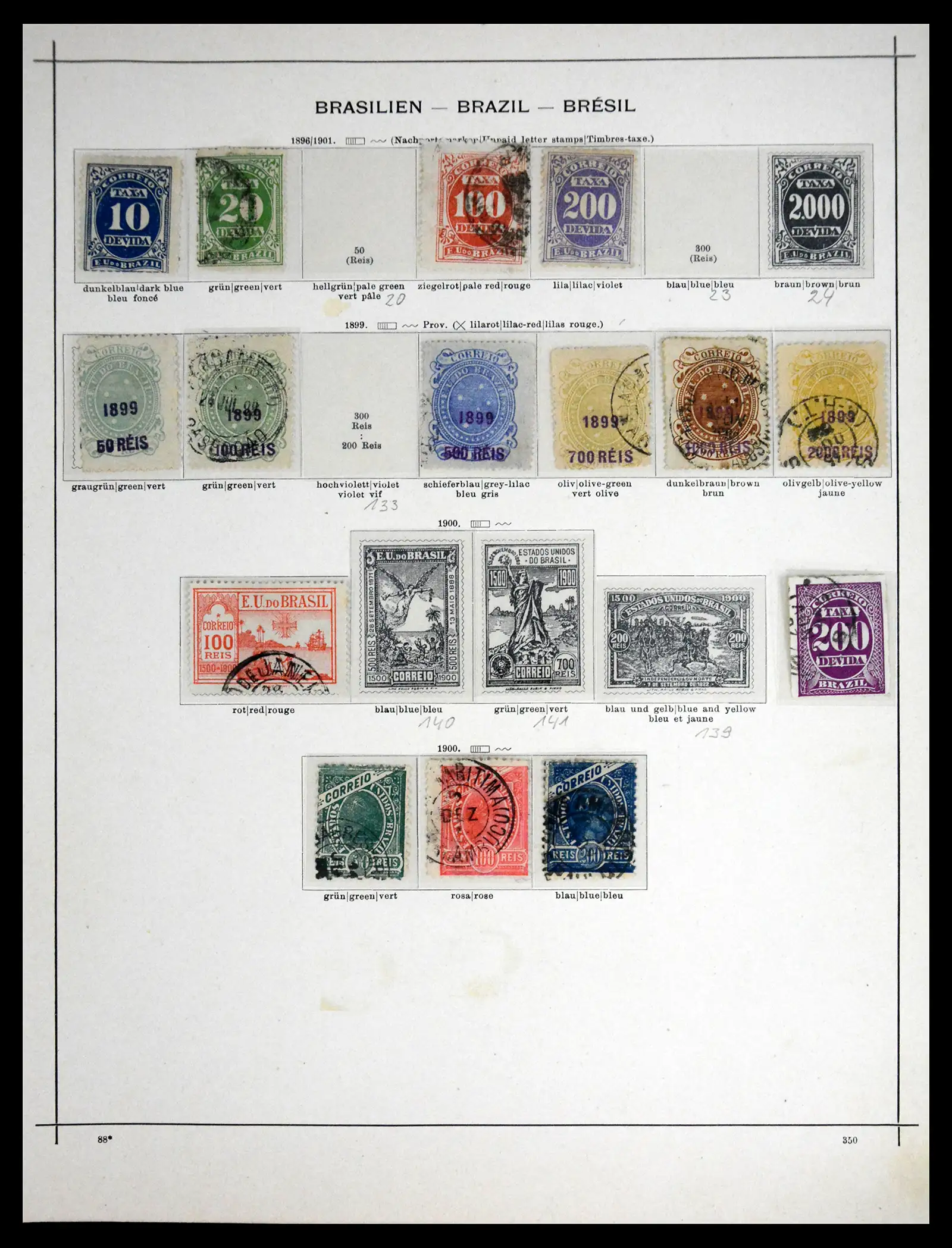 41648 0006 - Postzegelverzameling 41648 Brazilië klassiek 1843-1901.